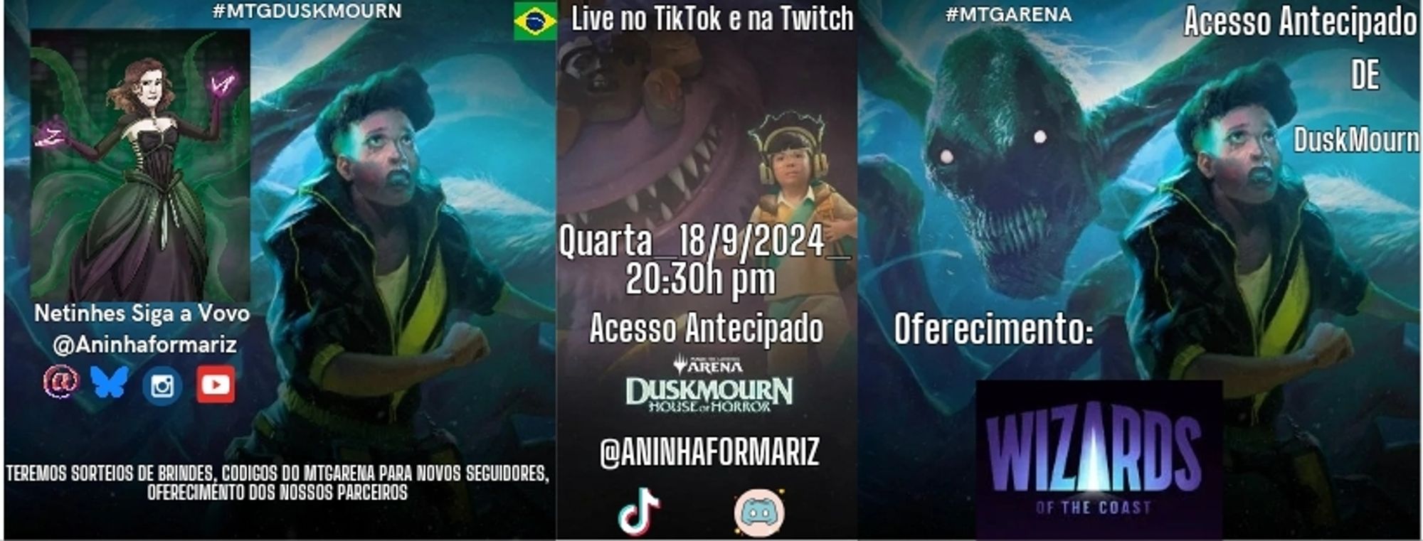 E teremos Sorteio de Brindes, Código de arena para novos seguidores,oferecidos pelos nossos parceiros 
Epic Level, Guardiões Story, Guerreiro Offline, Mont Card Shop e Taverna da Hydra 💛