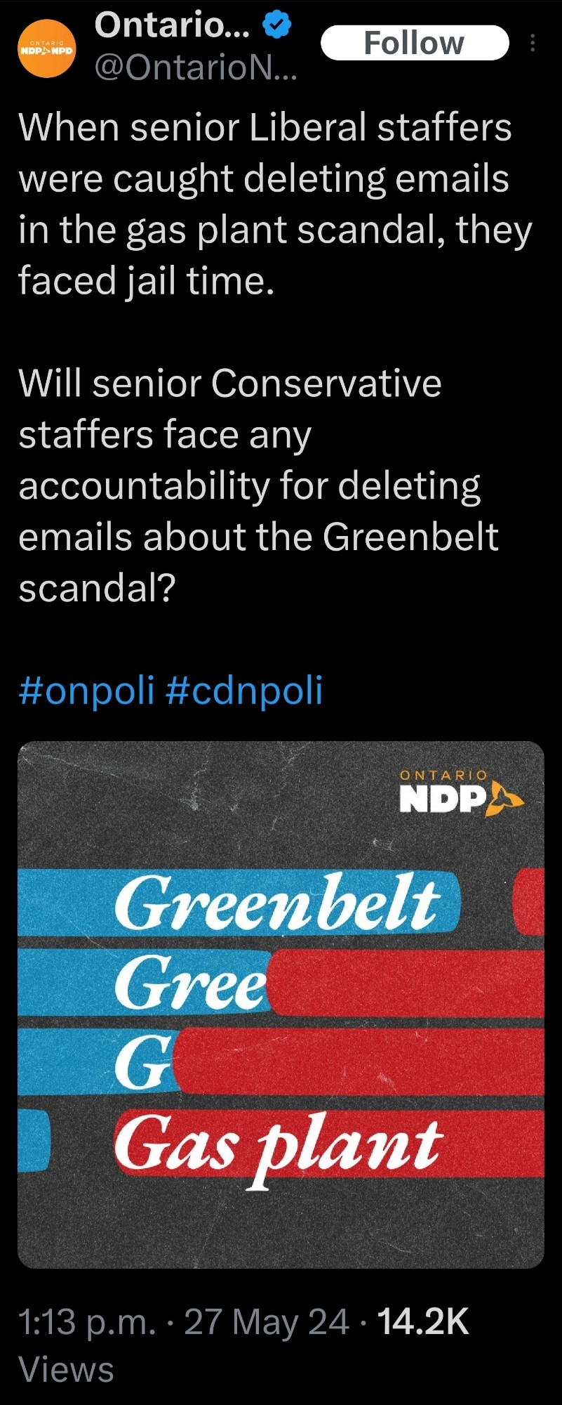 t TDot Resident reposted
John Bowker @bow....9h: "@MaritStiles provided the commissioner with
documents showing some govt officials used codewords, such as ‘G**
instead of the word
Greenbelt in e-mails, and said that Mr. Ford was using his personal cellphone for government business yet keeping his phone records secret" #onpoli
Jeff Gray @jeffr... • 20h
Ontario privacy
watchdog to issue
special report on deleted
Greenbelt e-mails,
personal e-mail accoun...