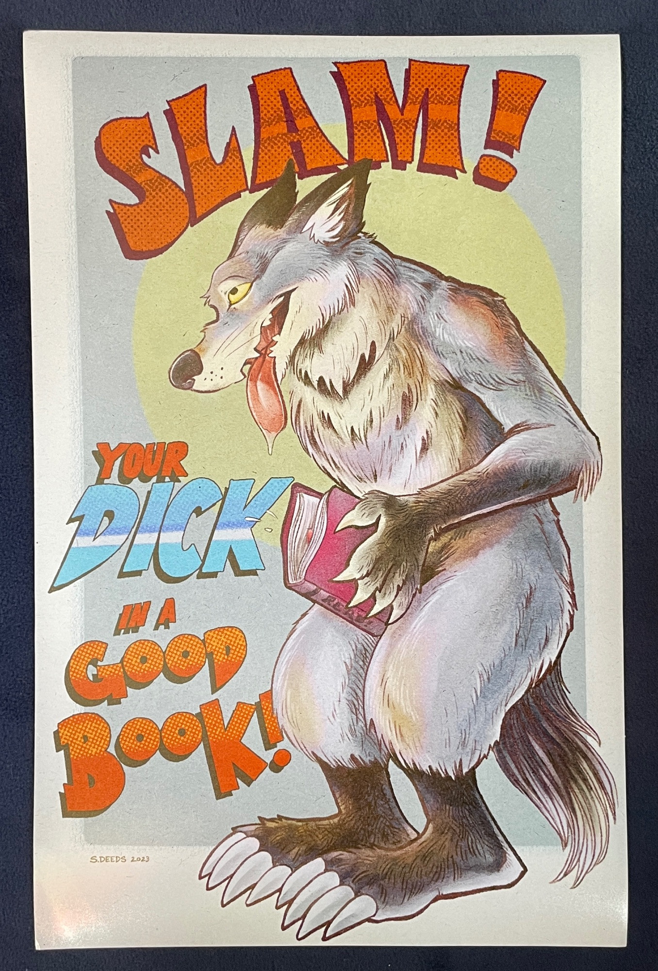 Slam! Your DICK in a good book! - a big bad wolf doing just what it says!