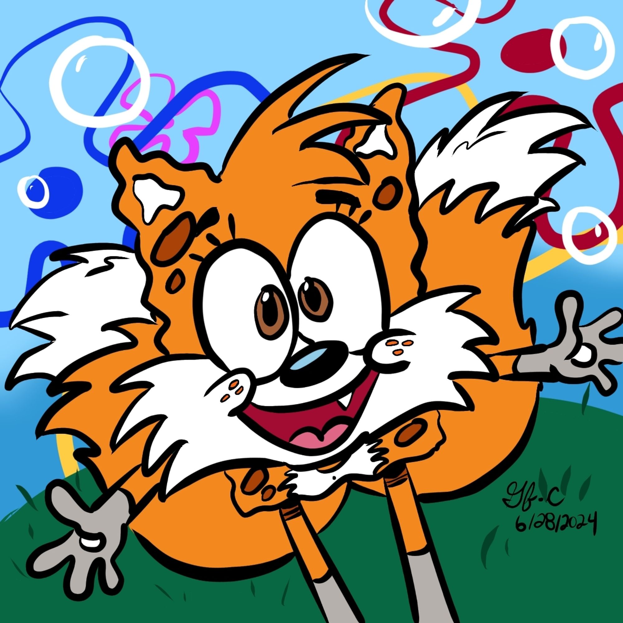 Well,well,well... Look who's arrived to Blue Sky. It's SpongeTails/Spongefox.