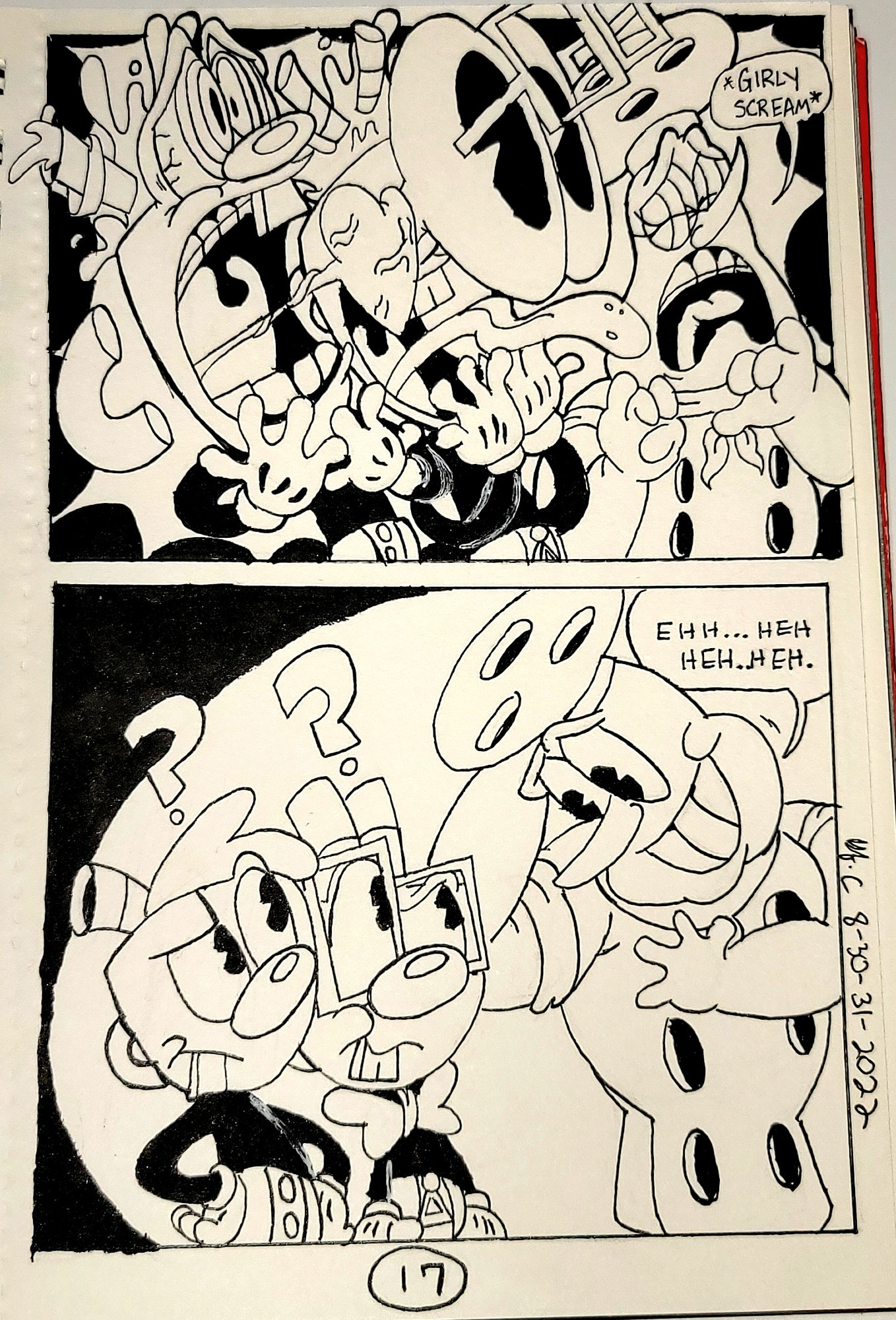 This is funny for two things. Percy and Mugman's "Wildtake" and Chef Saltbaker screaming like a girl/woman.