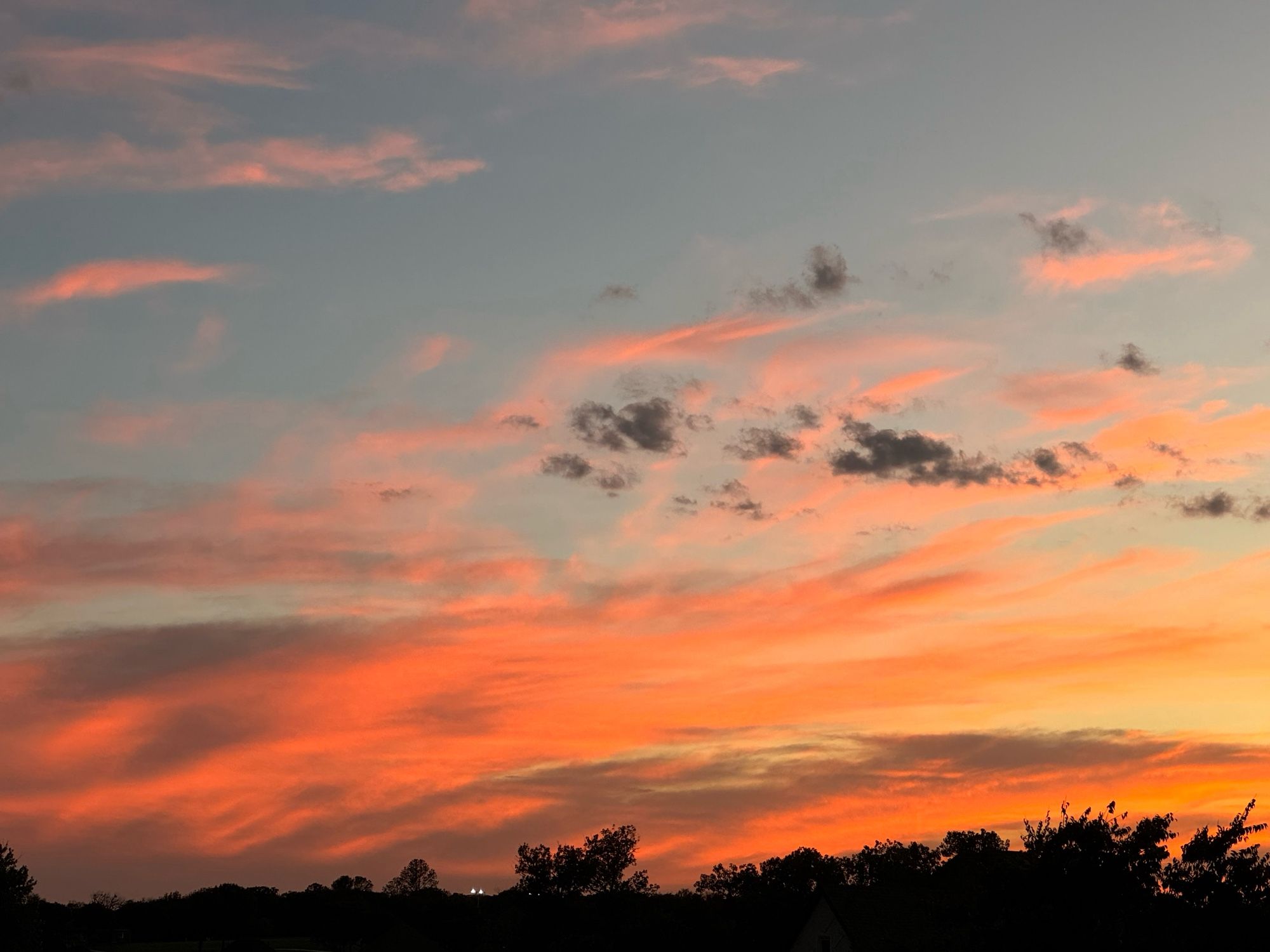 Picture of the sky as the sun set.