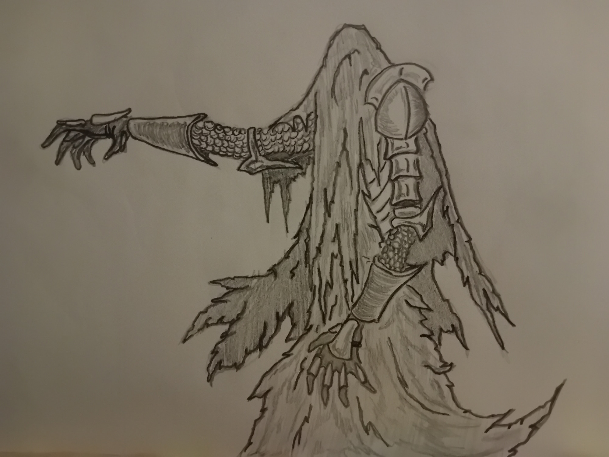 Some kinda scary wraith in armour!