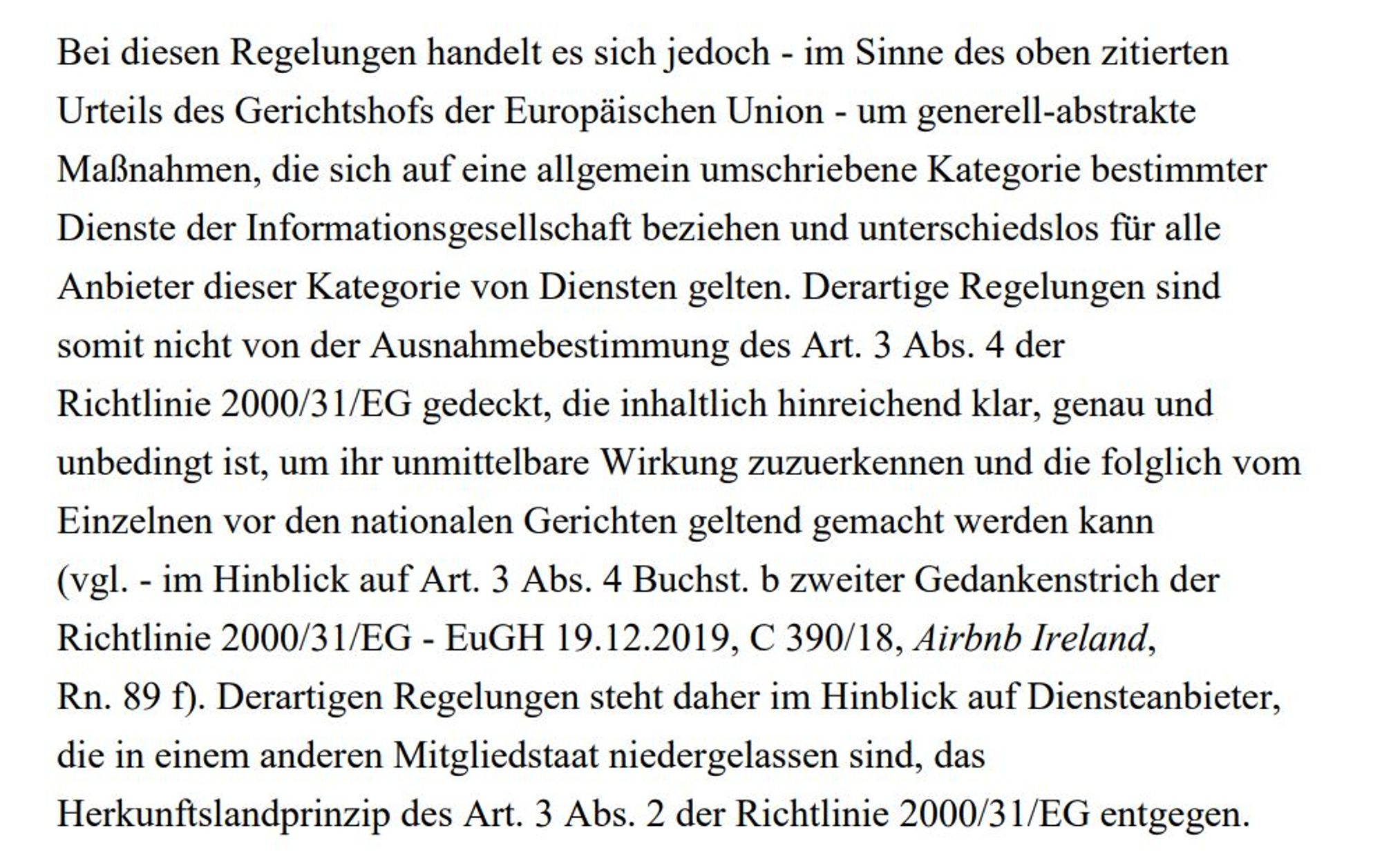 Auszug aus dem VwGH Erkenntnis zum Kommunikationsplattformen-Gesetz