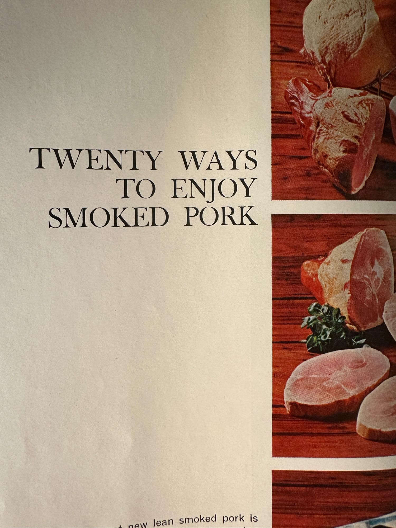 “20 ways to enjoy smoked pork”