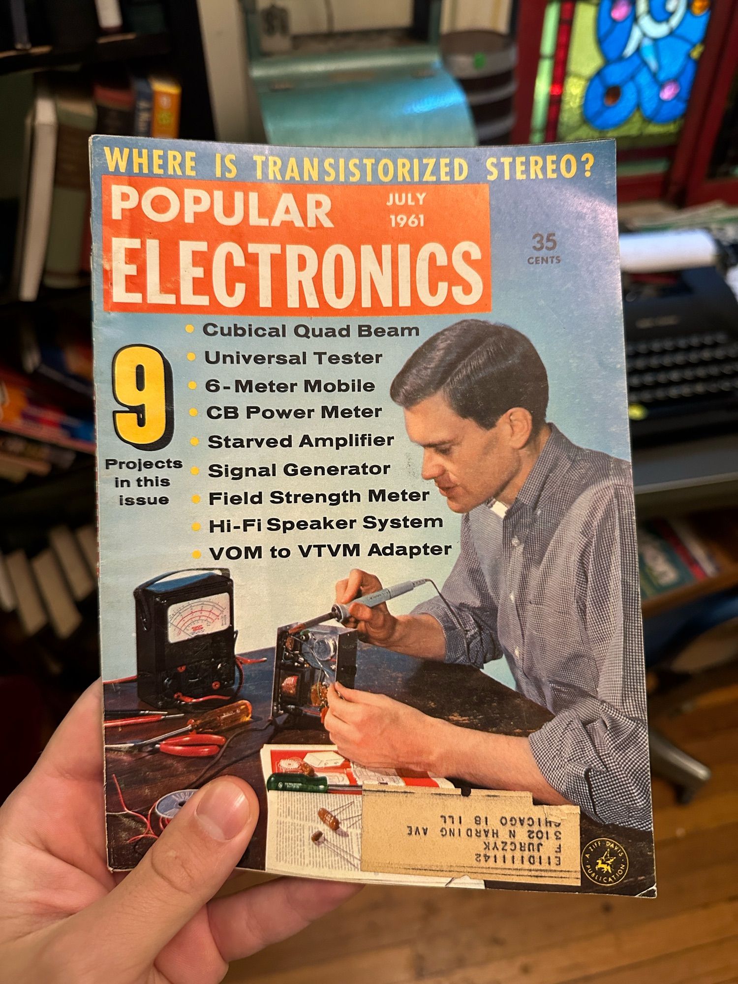 Vintage Popular Electronics magazine