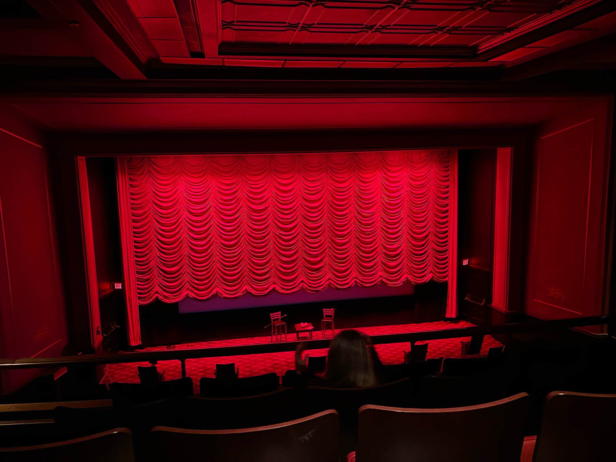 Shot of Cinestudio theater on the Trinity campus in Hartford. 

Best place to see a film! And this one had a q&a with the screenwriter after. 

Support local cinemas!!