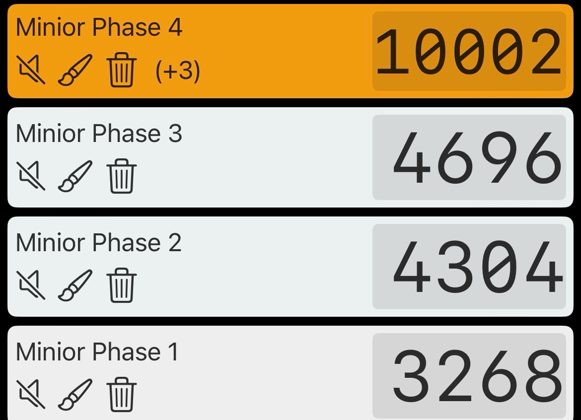 some medium sized numbers 