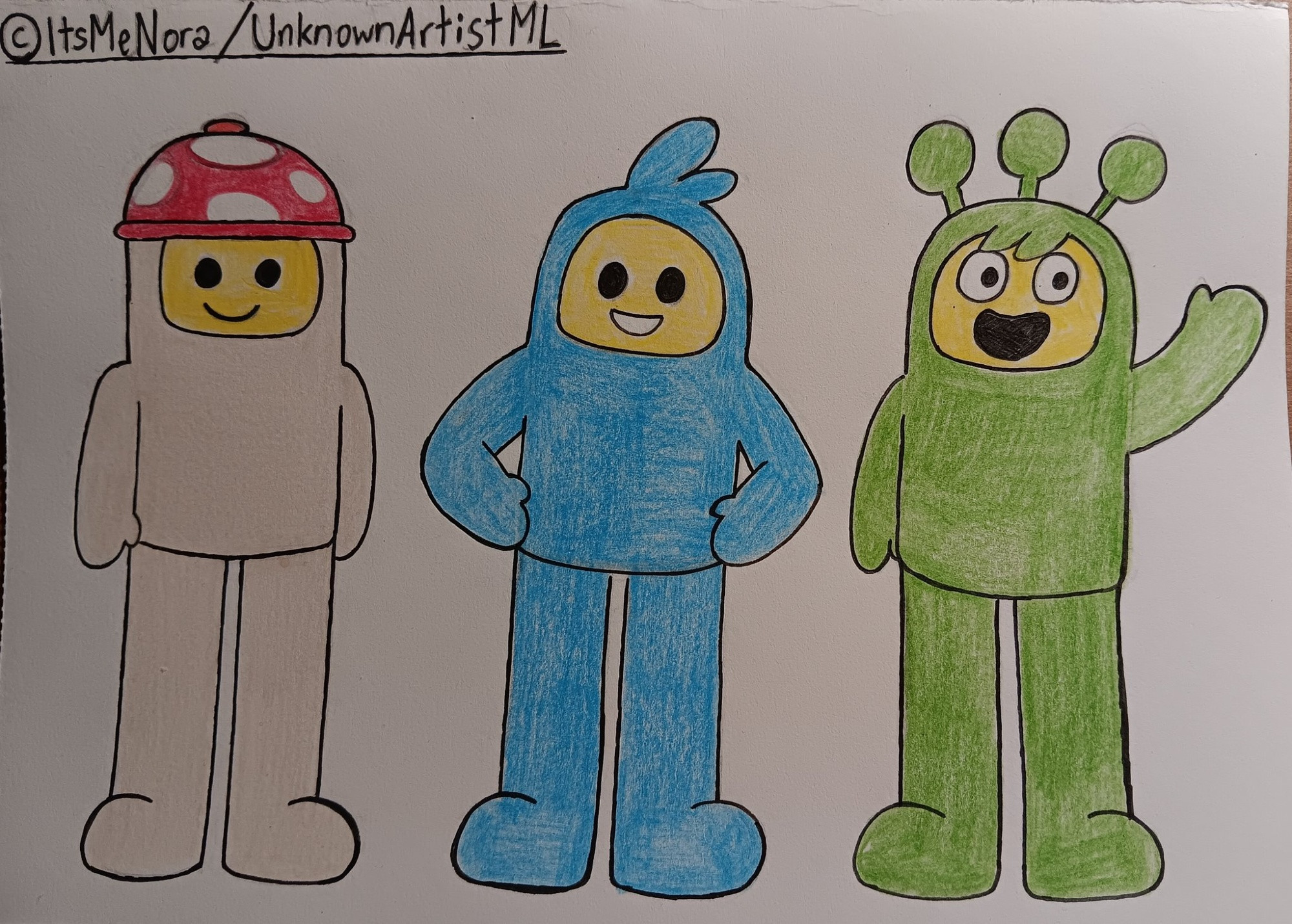 From left to right: Cappy, Smidge & Lou