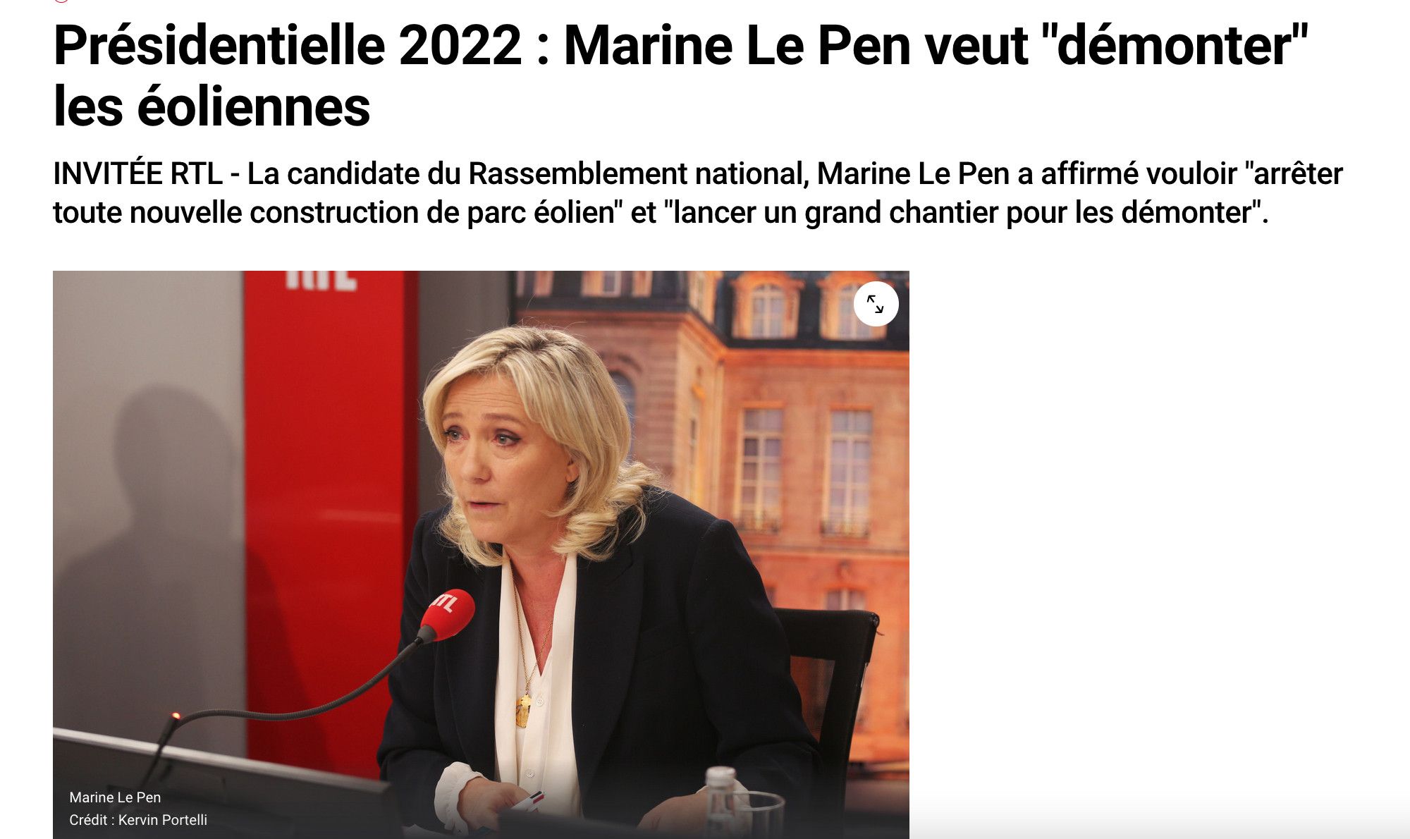 Le Pen sagt: Windräder wieder abbauen.
CDU sagt: Windräder stoppen