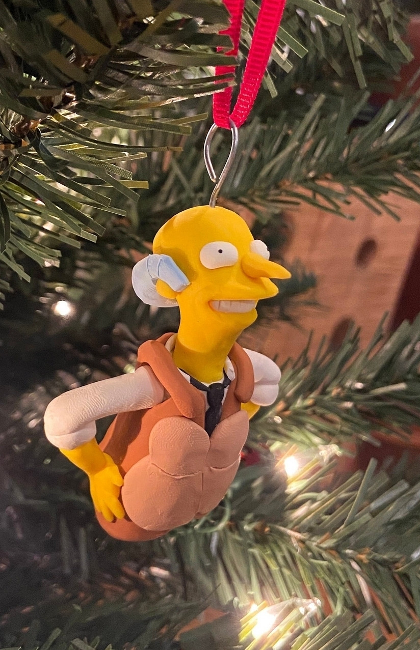 Tannenbaum mit Mr Burns (der Merz sehr ähnlich sieht)