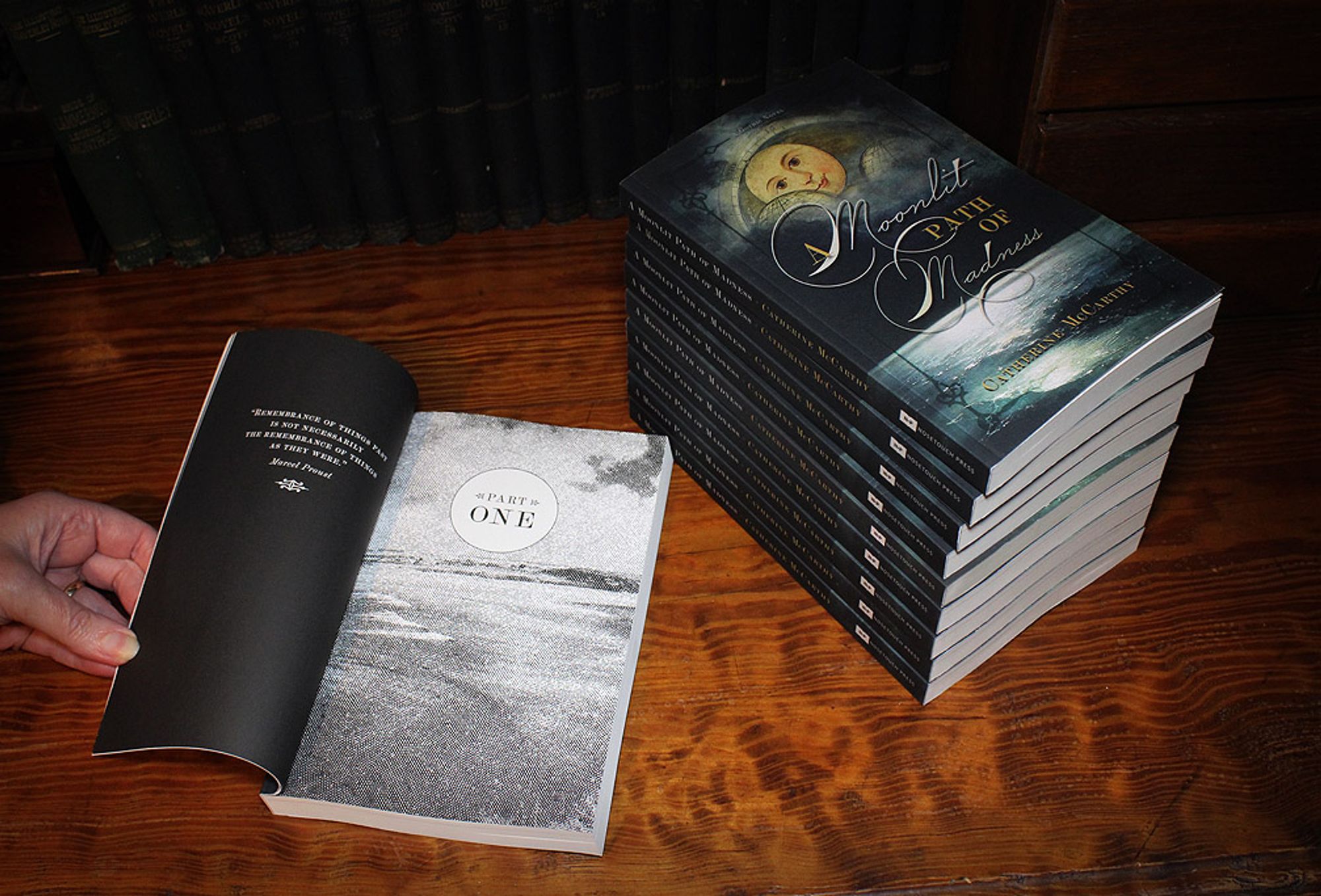 Author copies of A Moonlit Path of Madness