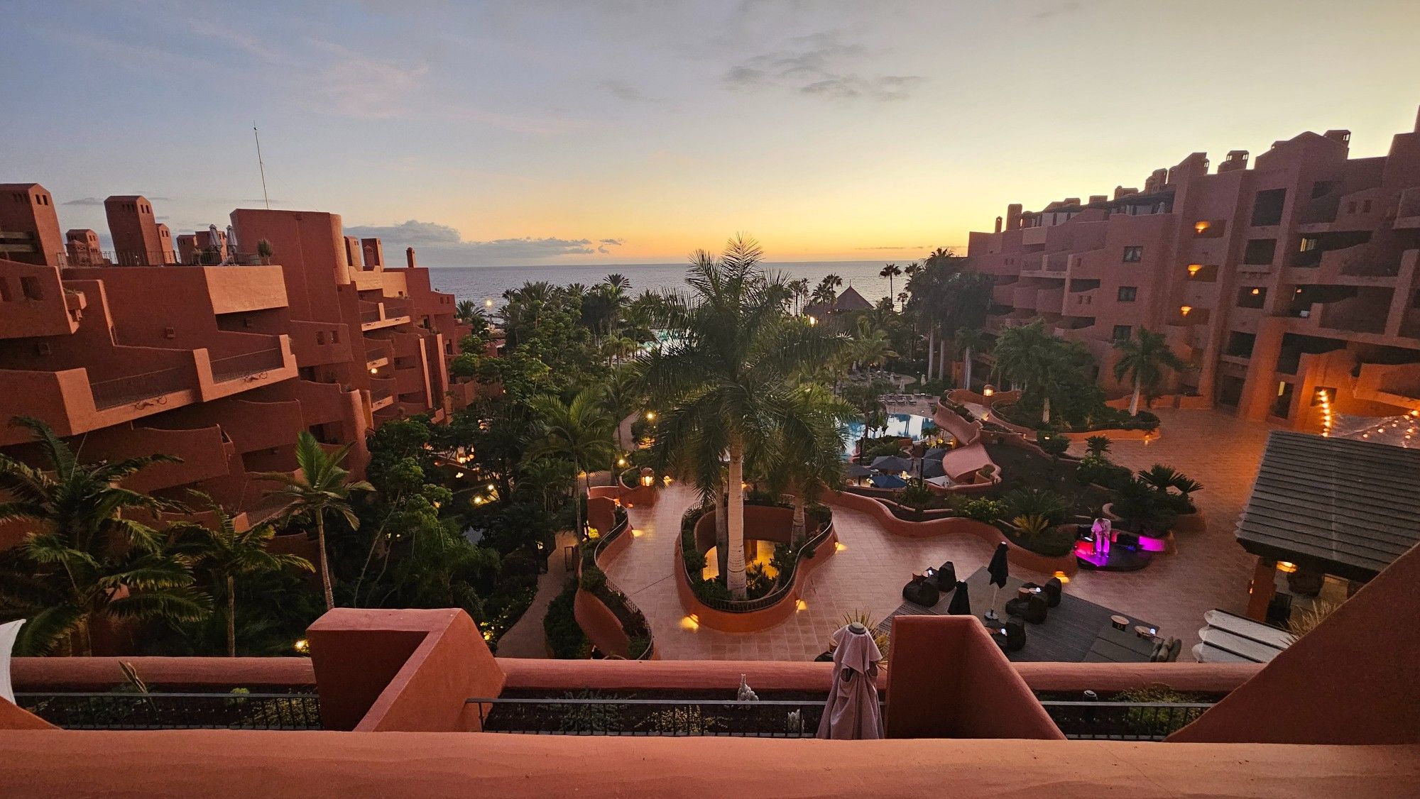 View of the Tivoli La Caleta hotel in Costa Adeje, Tenerife.