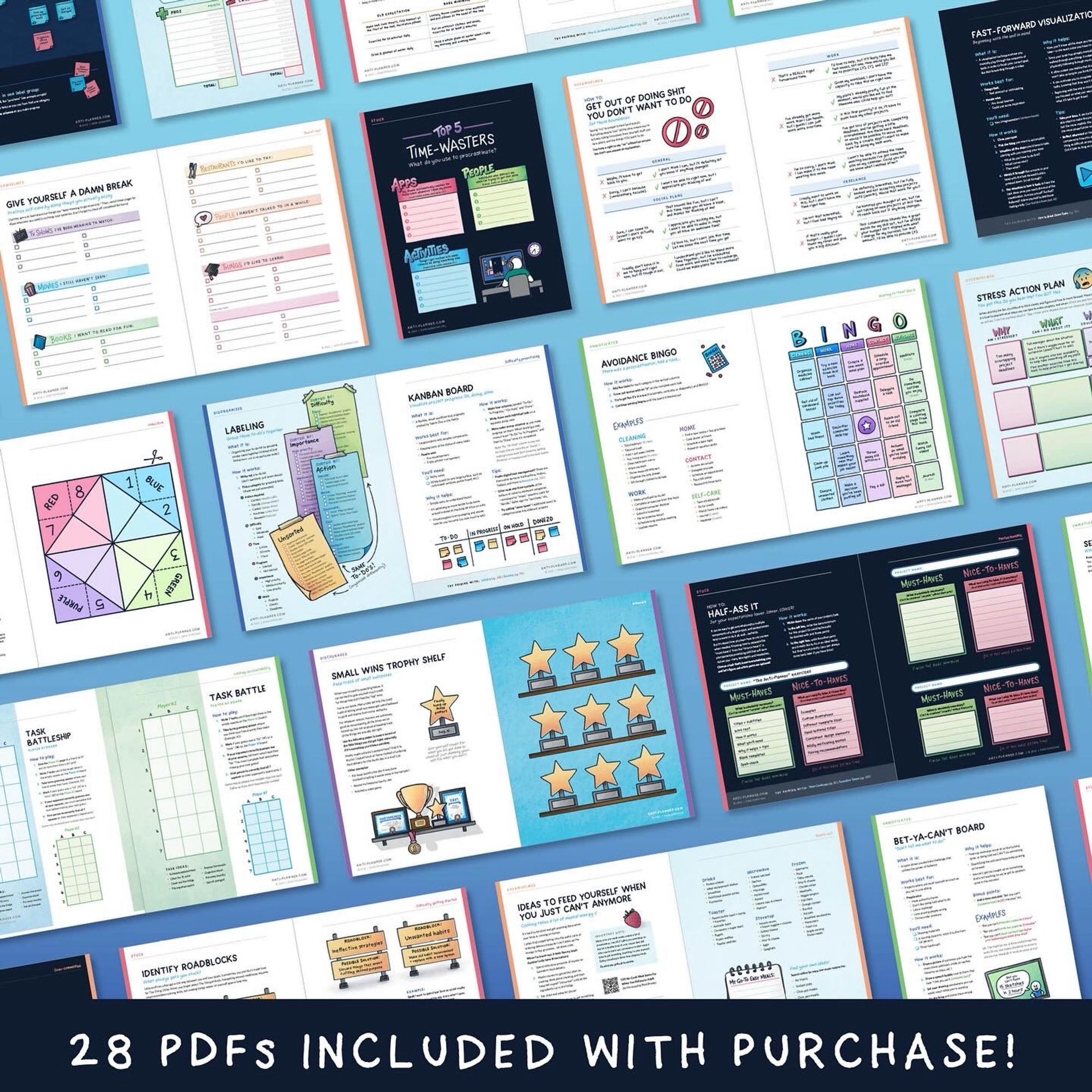 28 PDFs included with purchase