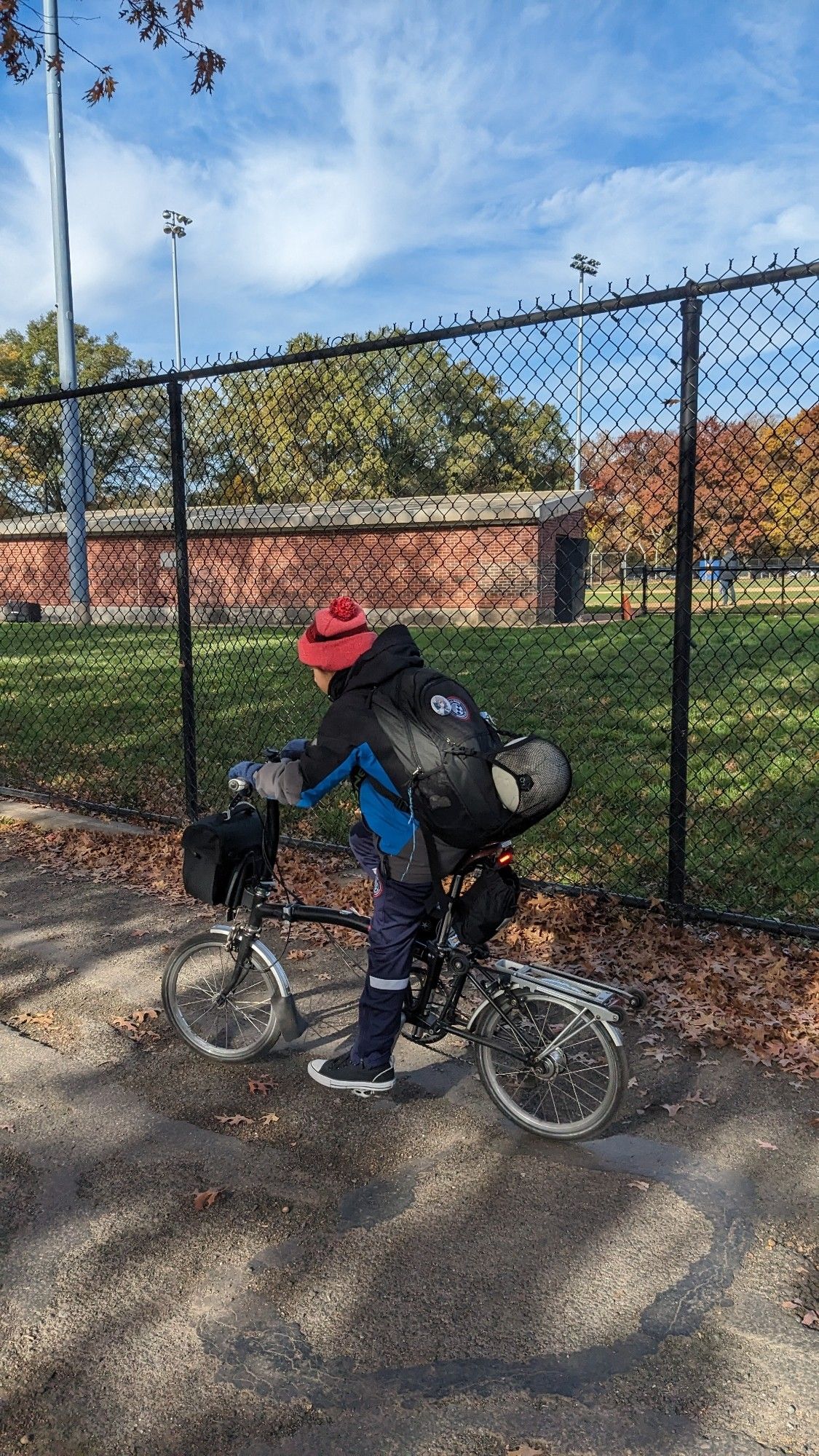 Kid riding bike