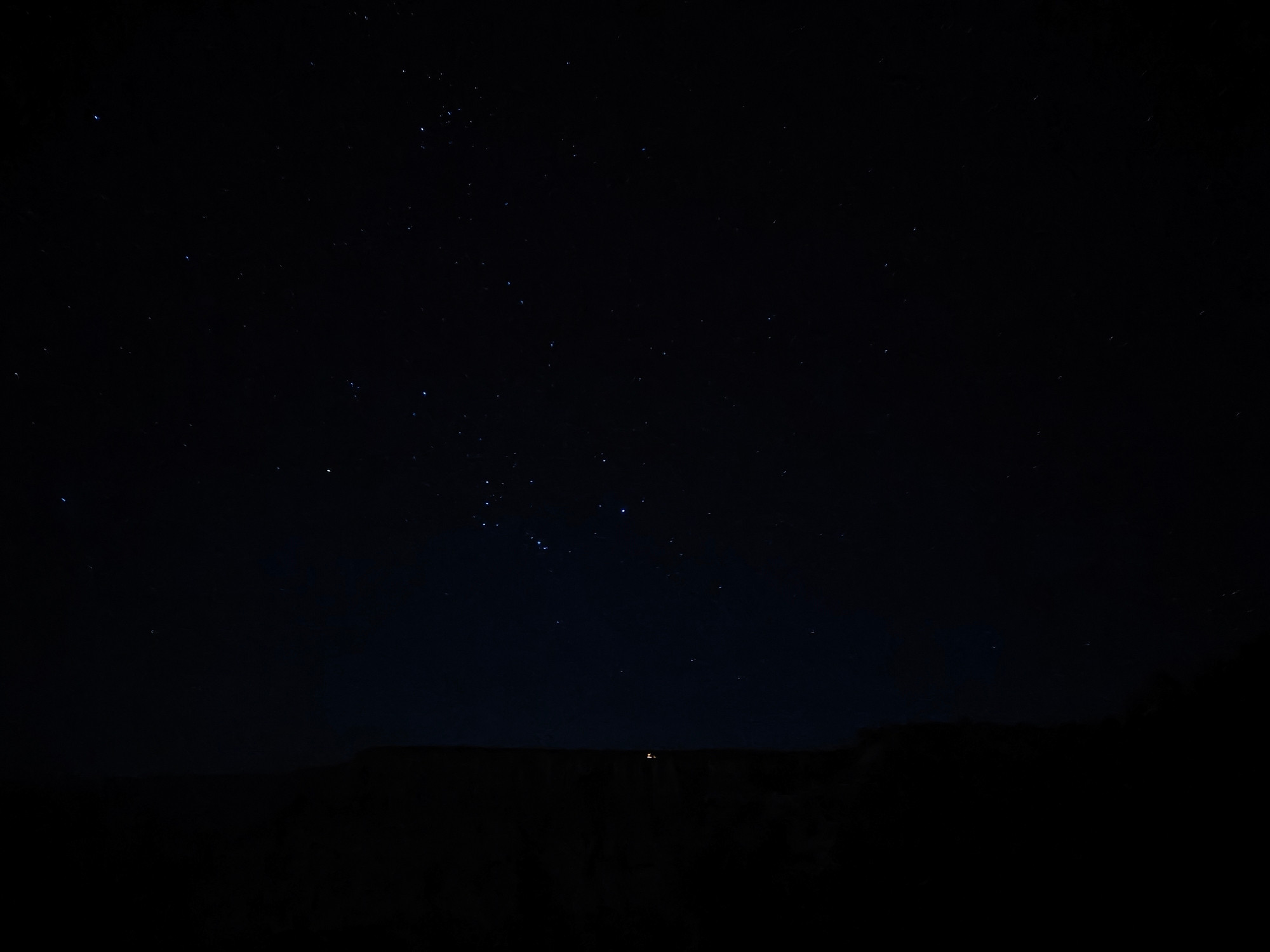 Orion over Grand Canyon at night