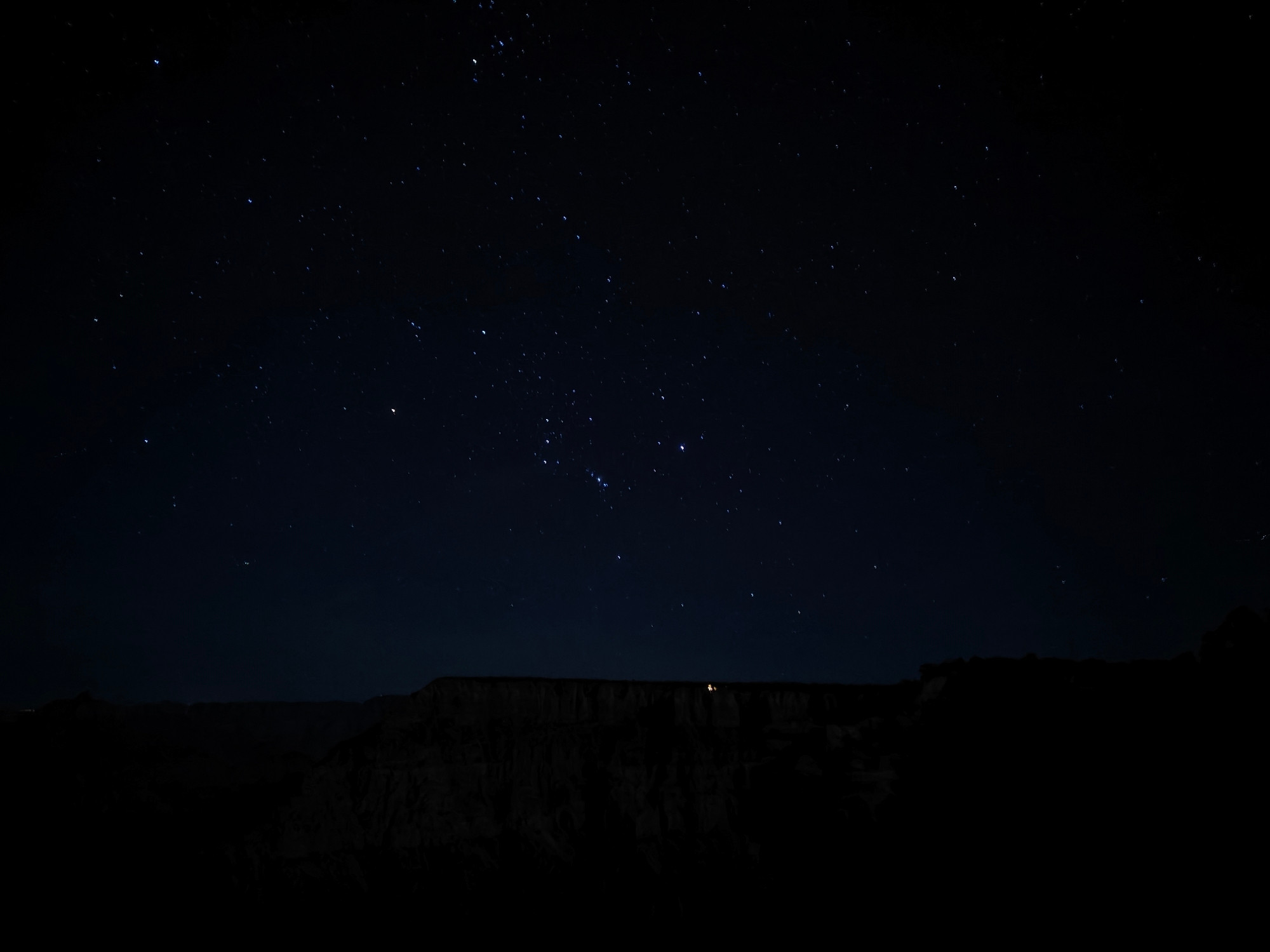 Orion over Grand Canyon at night