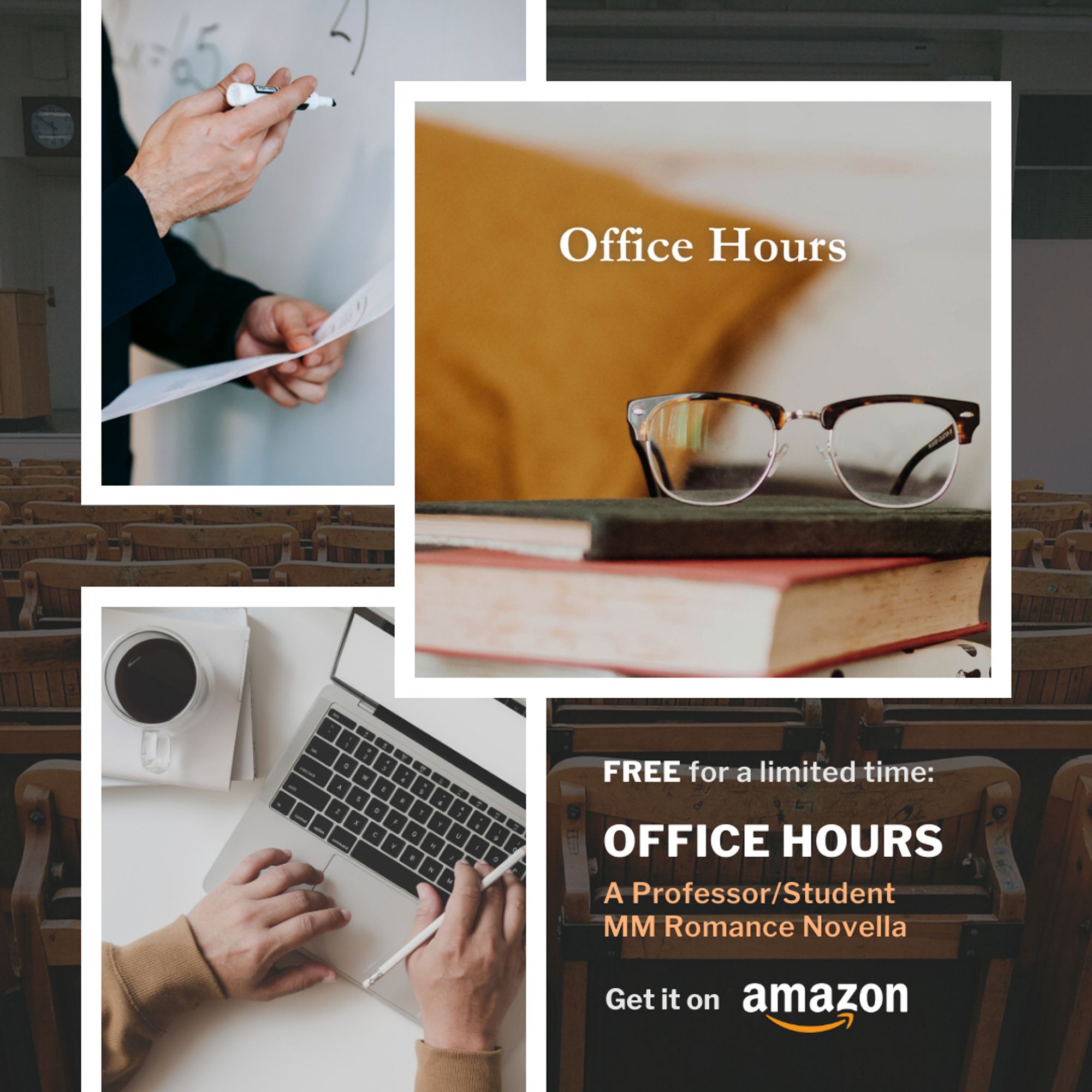 Office Hours
Free for a limited time
Office hours a professor/student mm romance novella