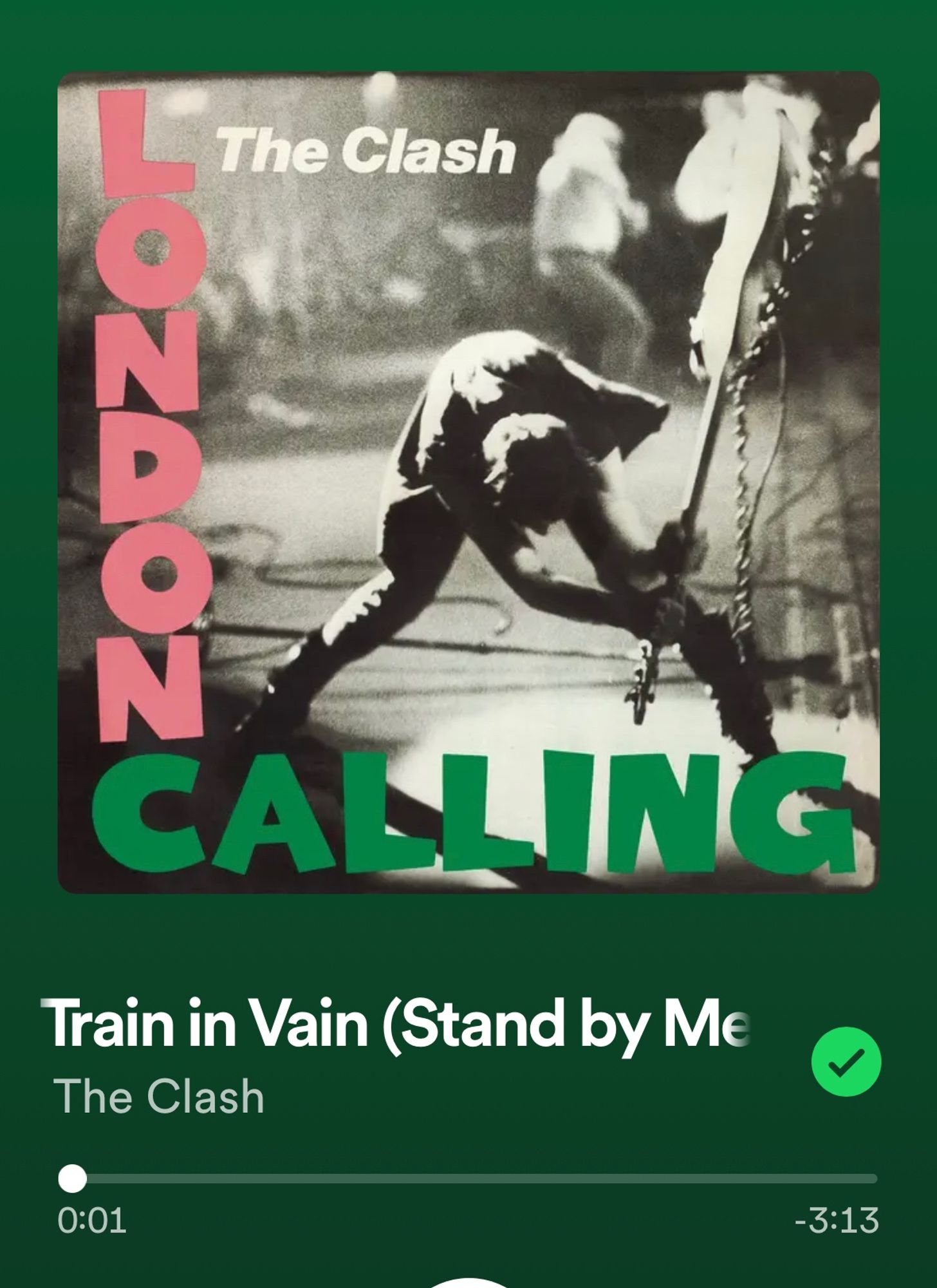 Spotify: The Clash - London Calling - Train in Vain