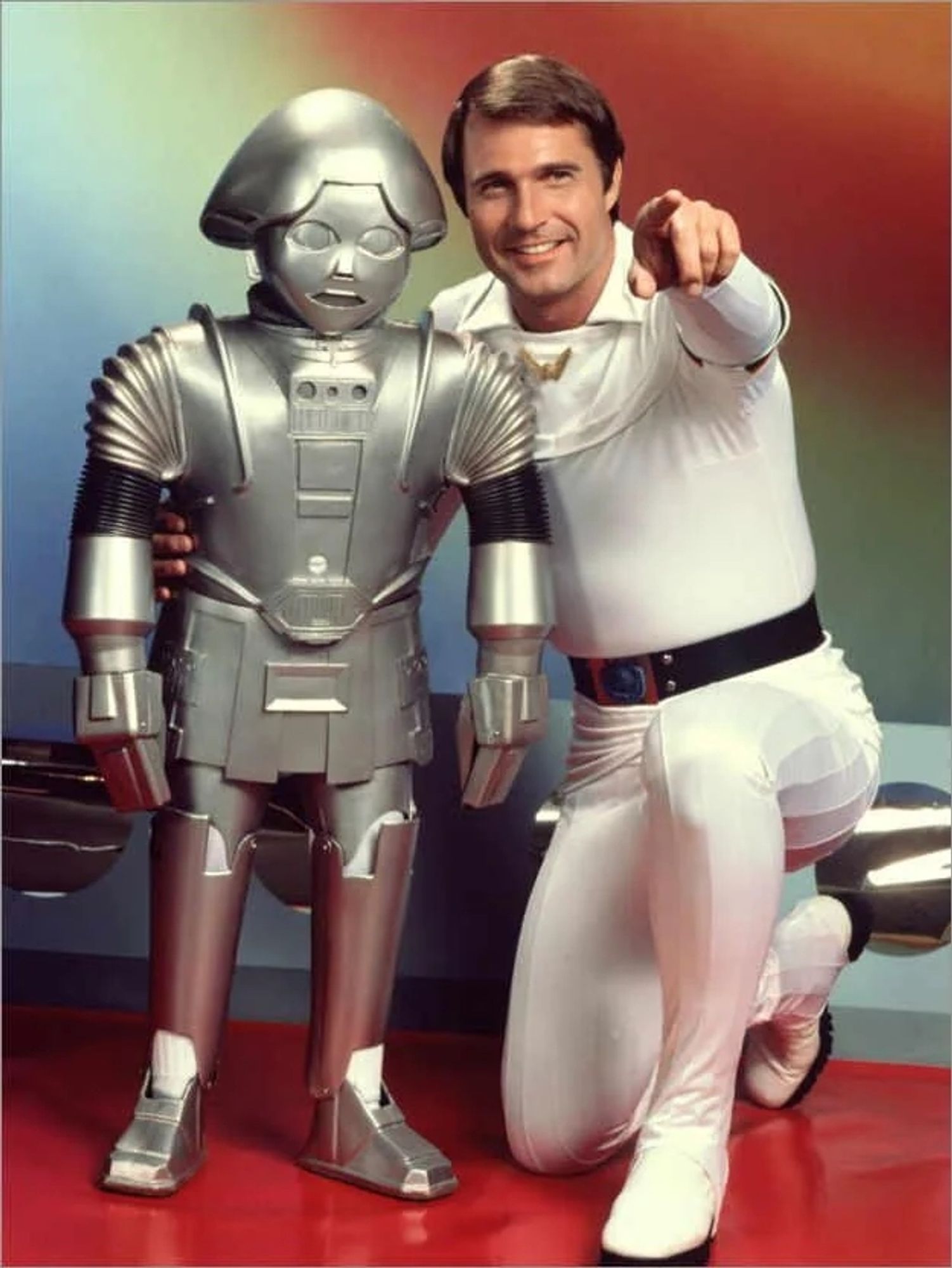 Buck Rogers and his little robot sidekick tweaky