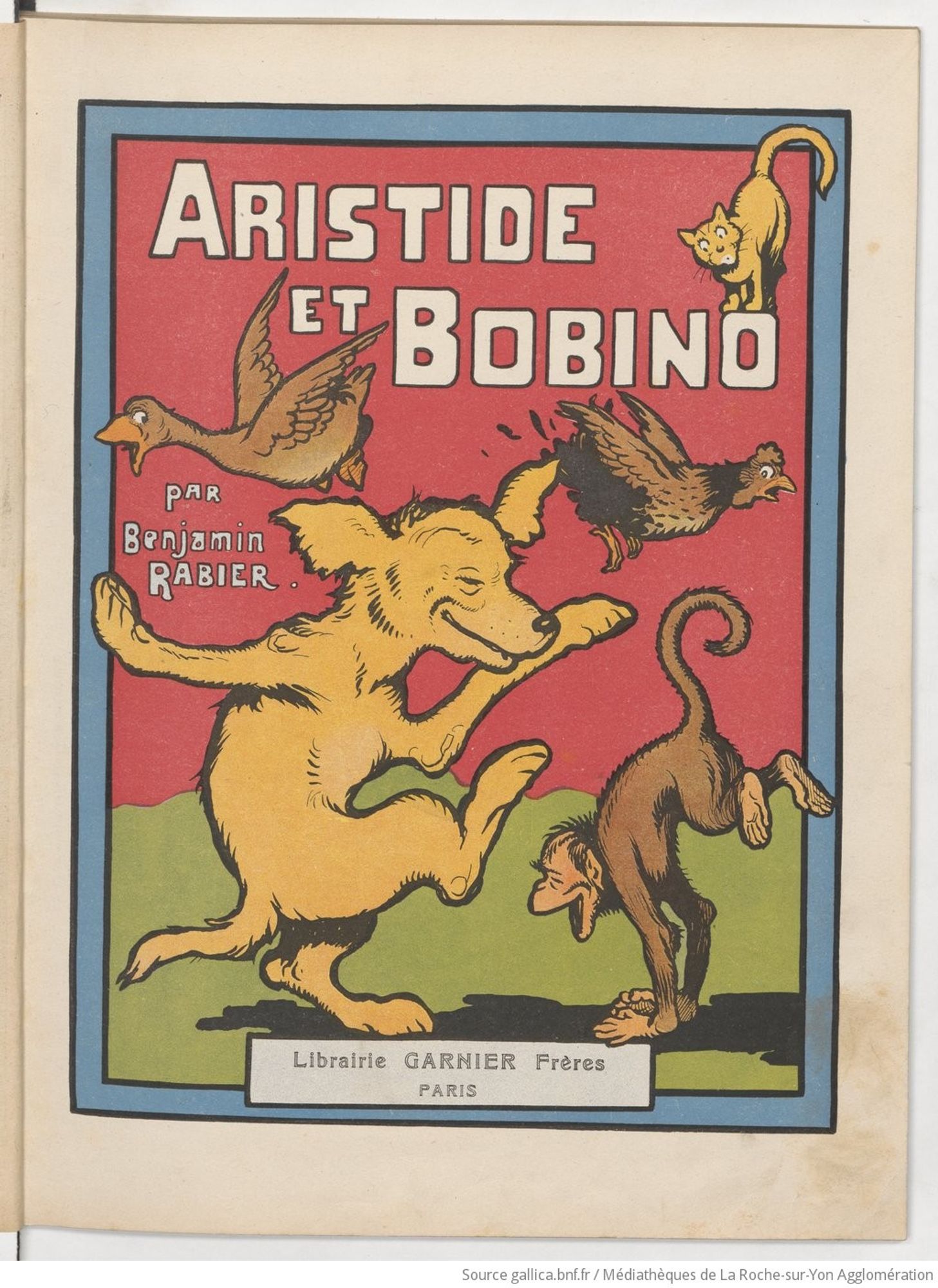 Cover for the picture book "Aristide et Bobino" by Benjamin Rabier