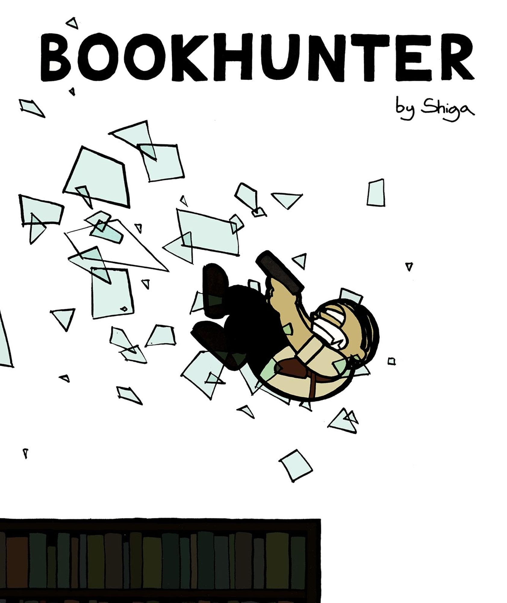 The cover of the graphic novel Bookhunter by Jason Shiga