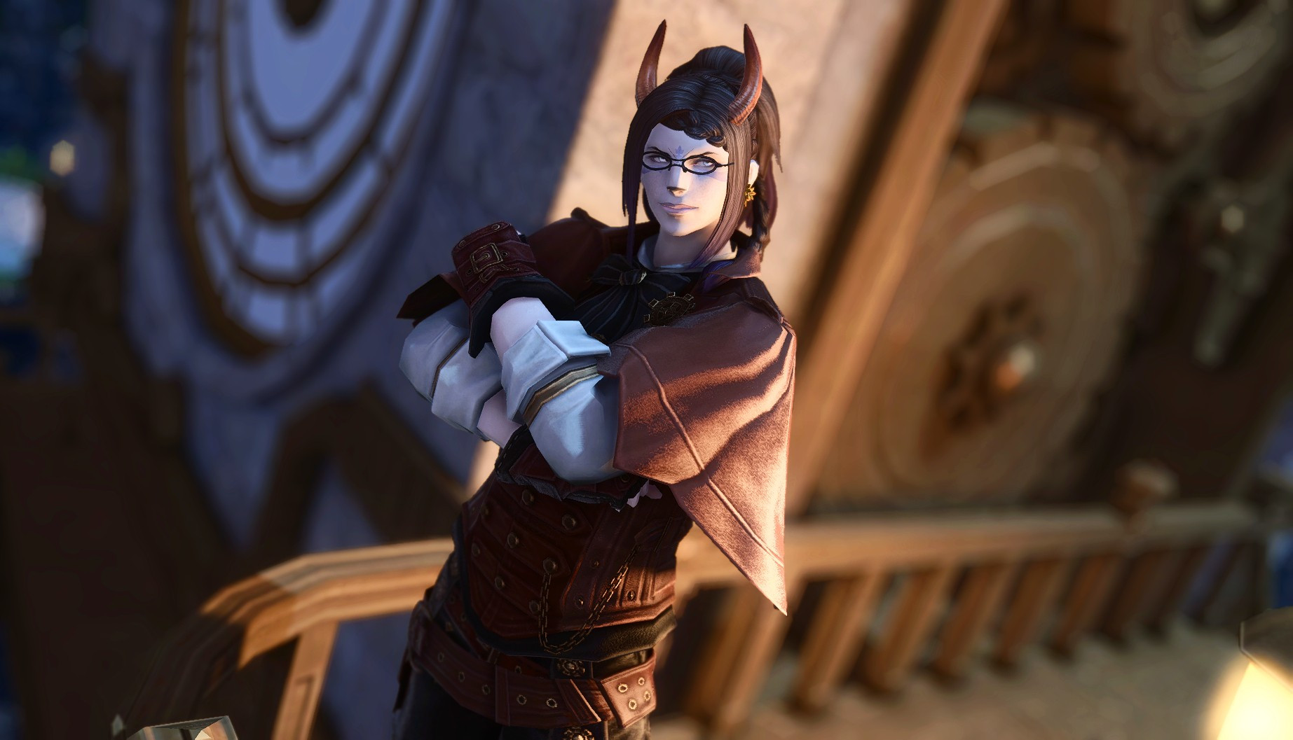 FFXIV Screenshot Roegadyn Hellsguard in Steampunk attire