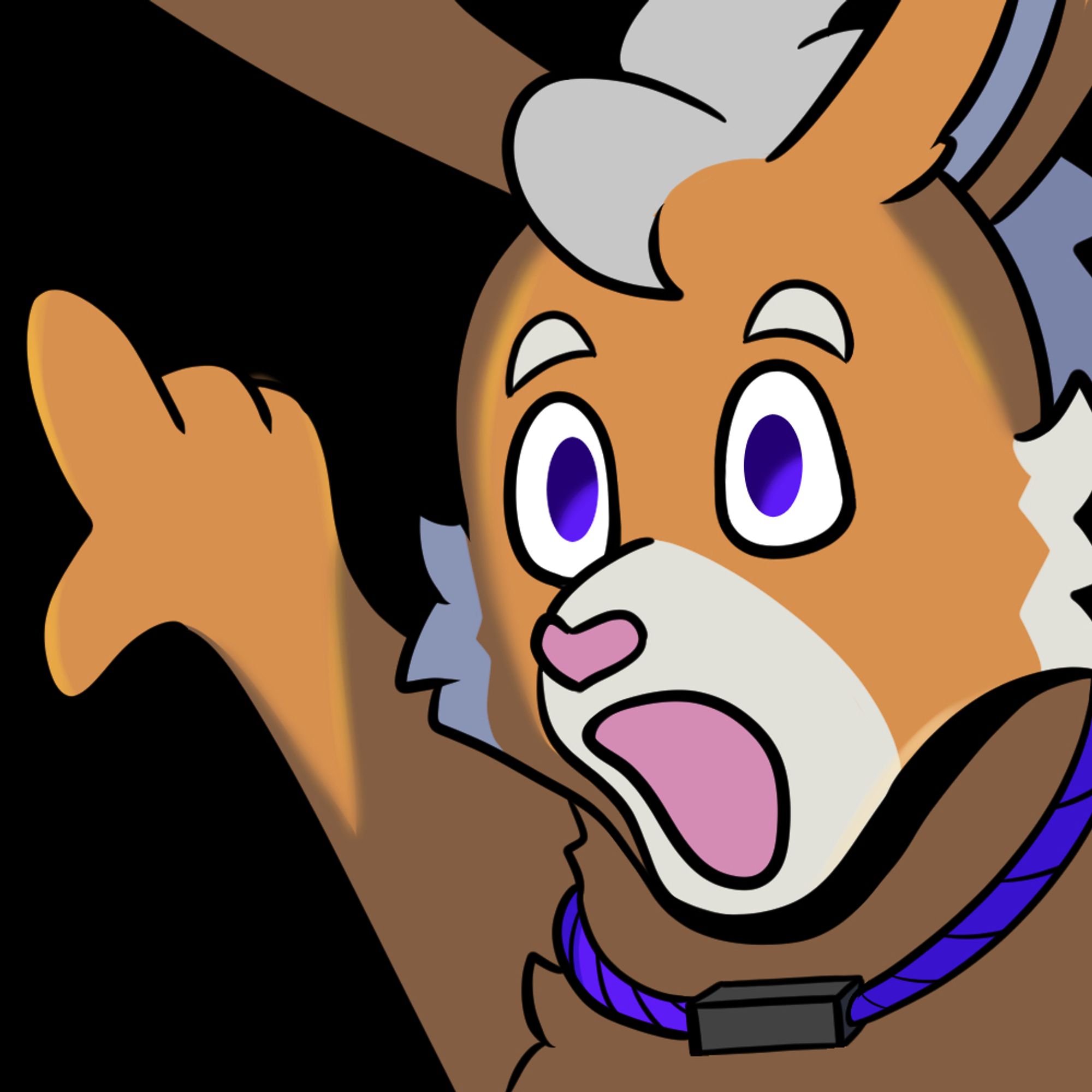 Twitch emote of a bunny pointing