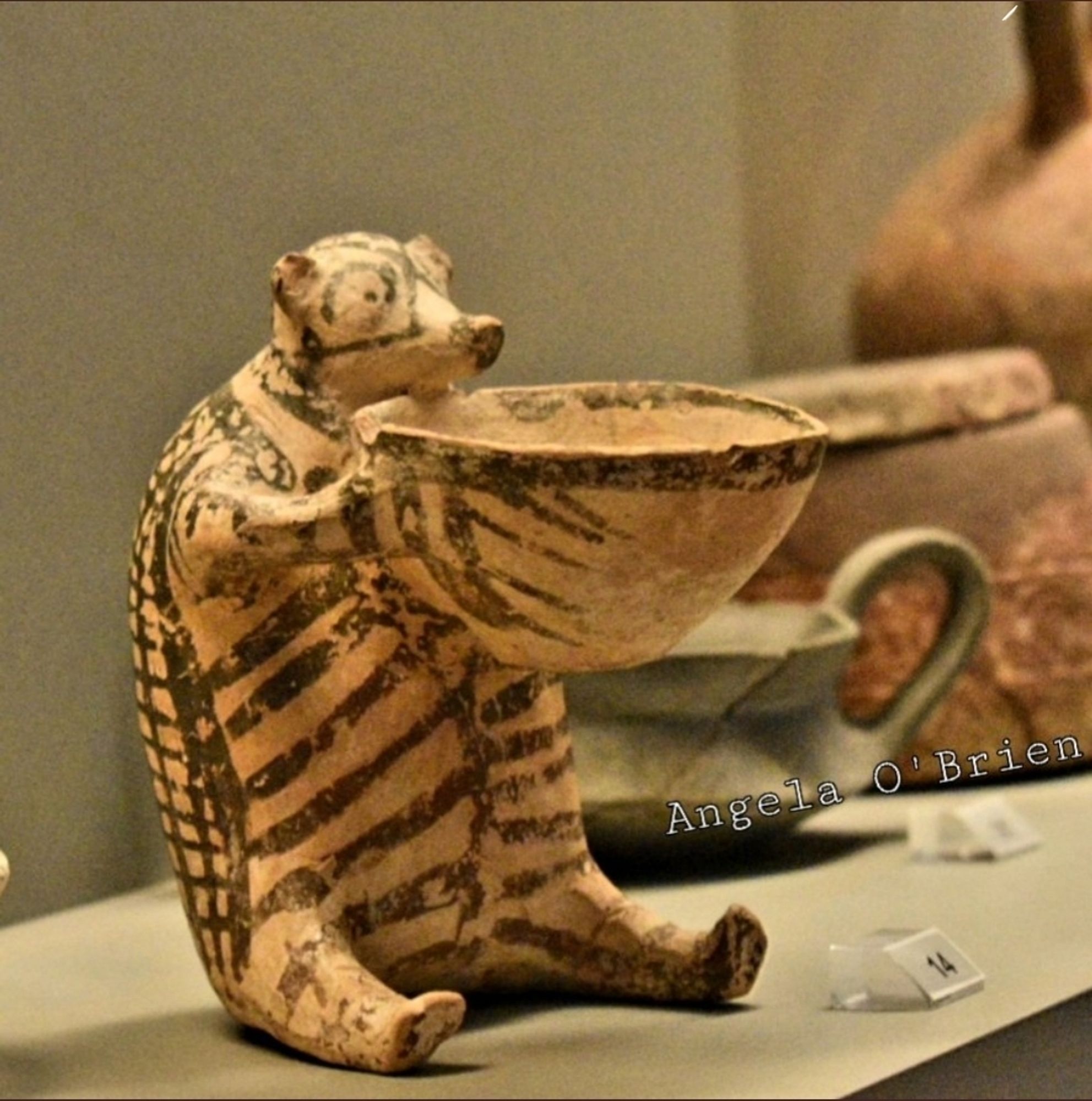 Ancient Cycladic hedgehog from Chalandriani, Syros, Greece. Dated to the Early Cycladic II period (2800-2300 BCE).