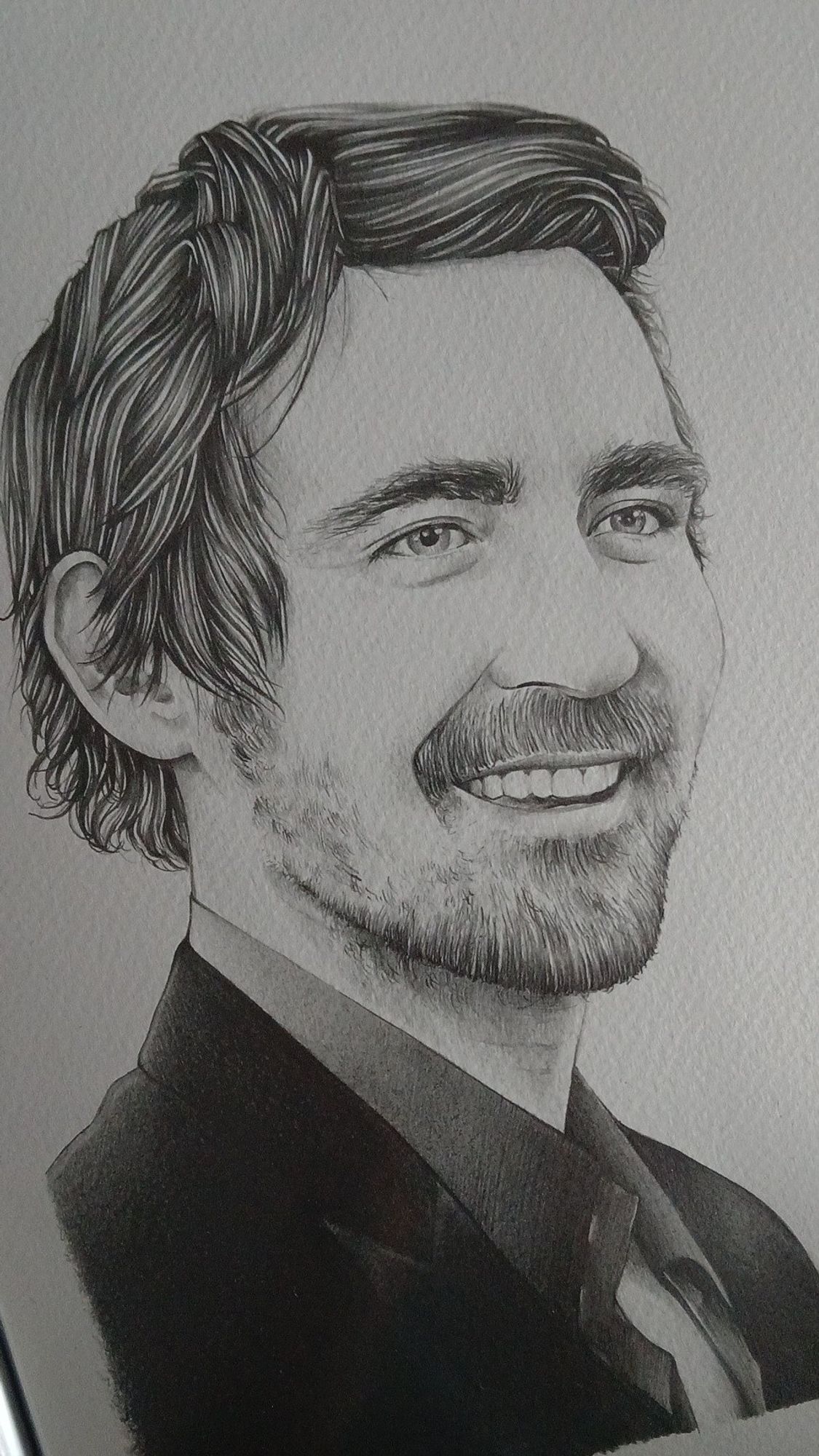 Pencil drawing of Lee Pace