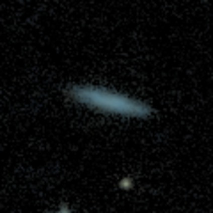 A smooth galaxy from the Galaxy Zoo: Hubble project, classified by 50 volunteers.