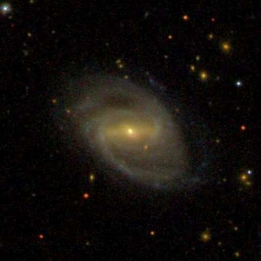 A barred spiral galaxy from the Galaxy Zoo 2 project.