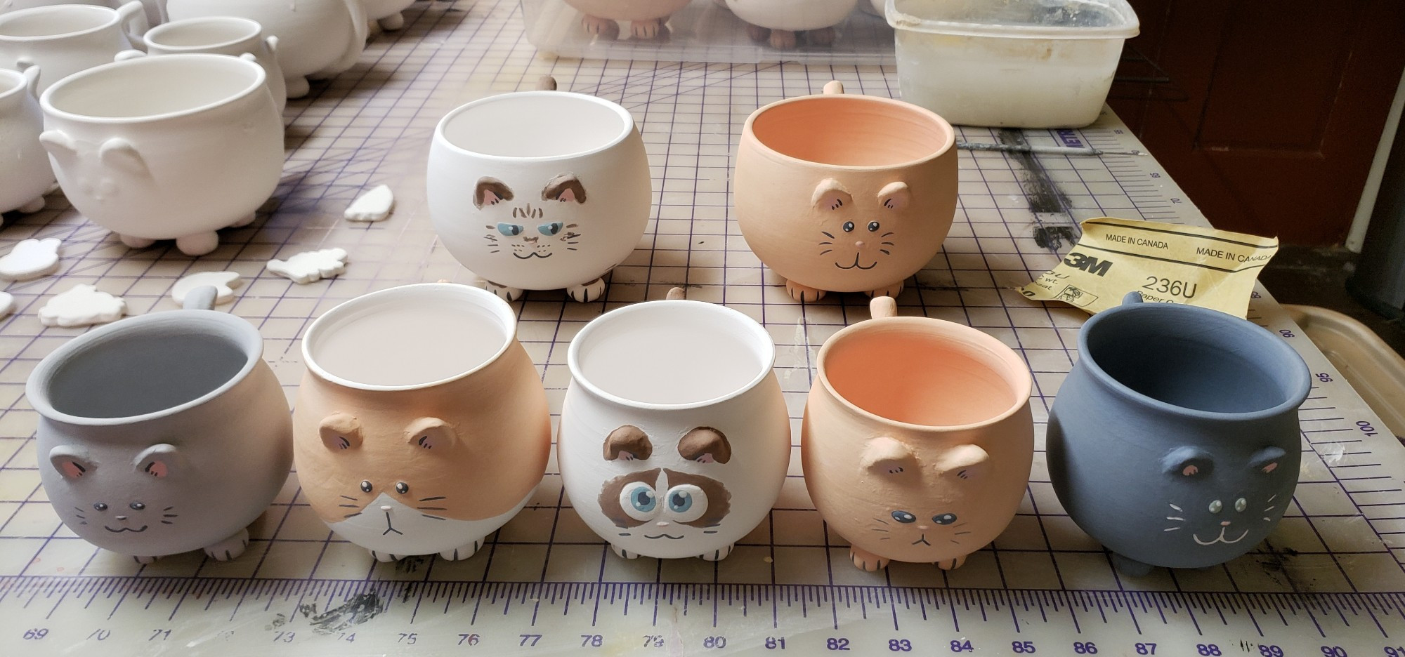 silly kitty mugs