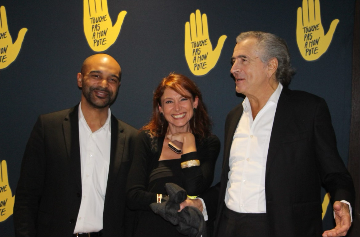 Le dirigeant de SOS racisme avec le plus grand supporter français du génocide des palestiniens BHL