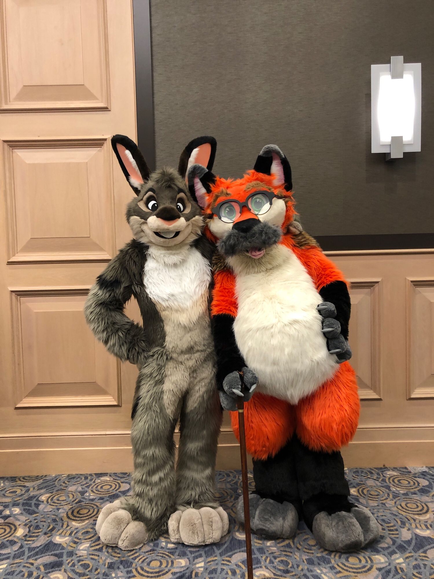 Cavendish and Nash at MFF2023 fursuit photo