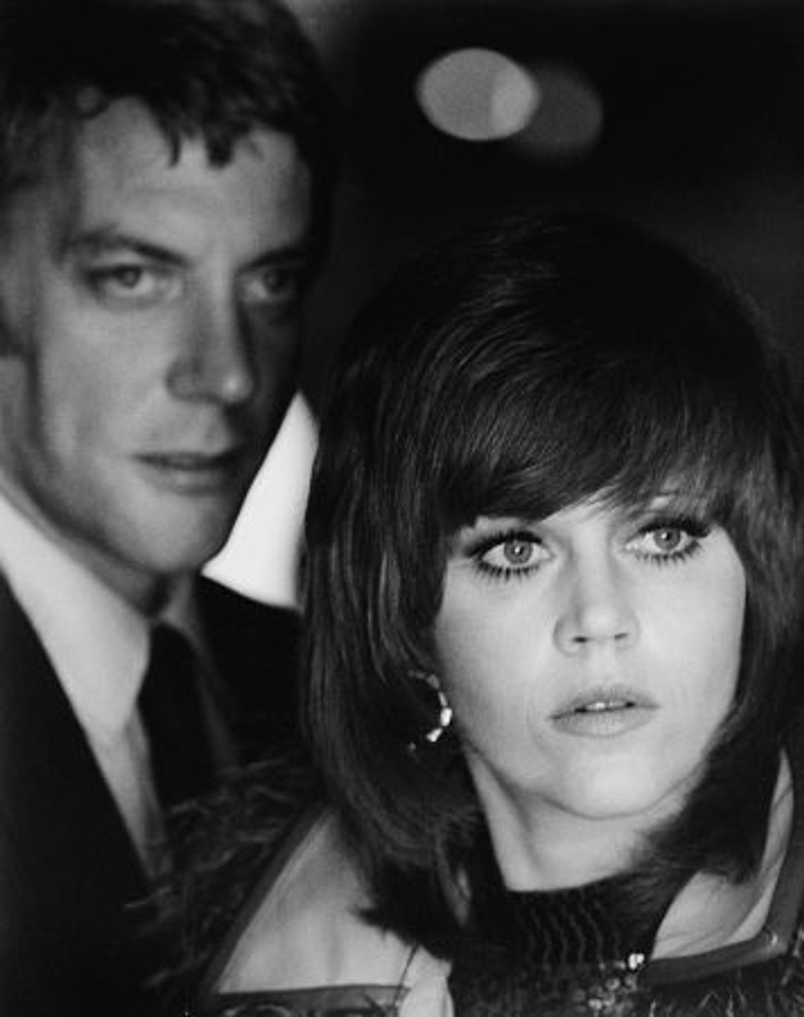 Jane Fonda and Donald Sutherland in Klute.