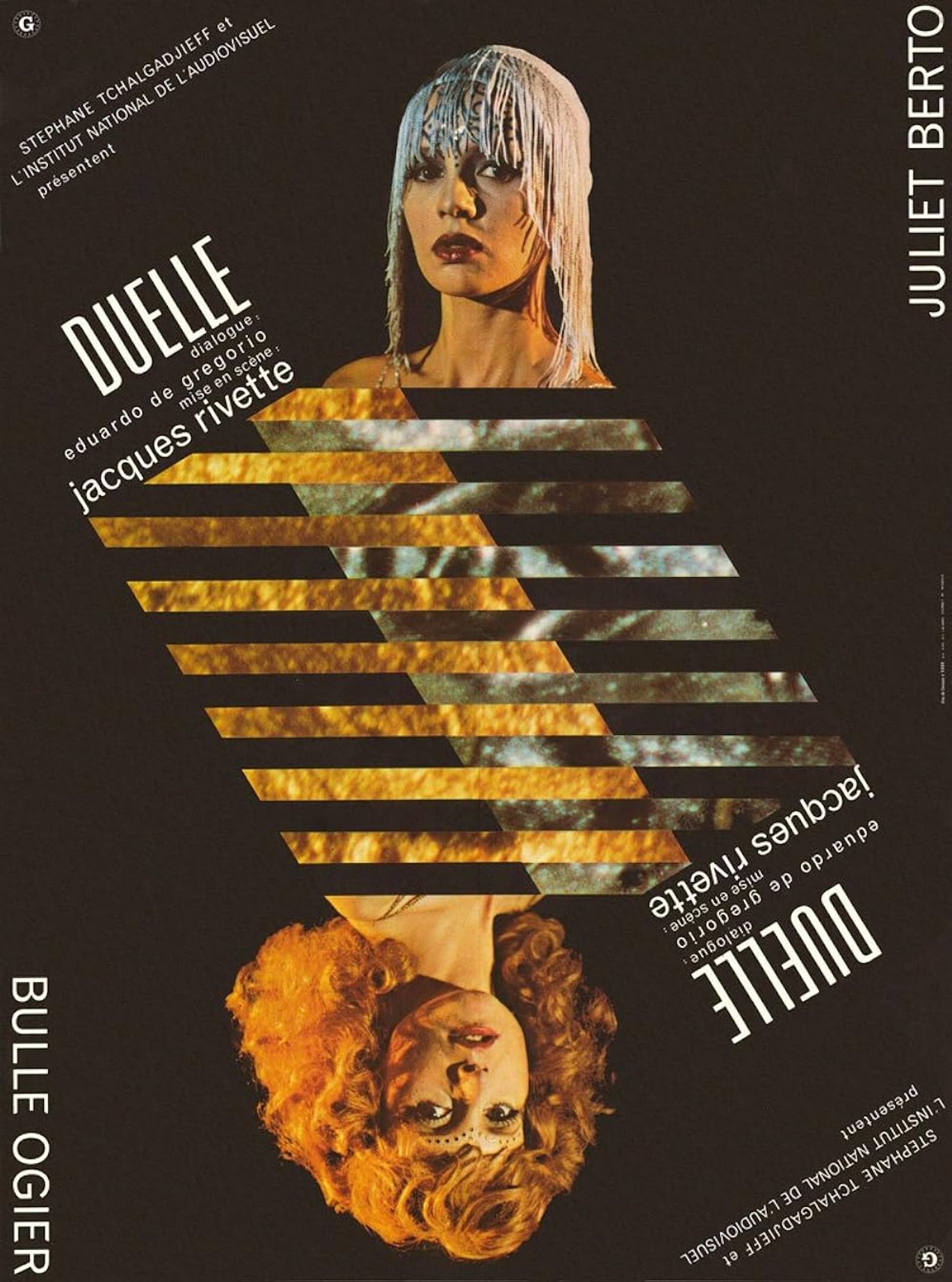 Playing card poster for Duelle (it's reversible!)