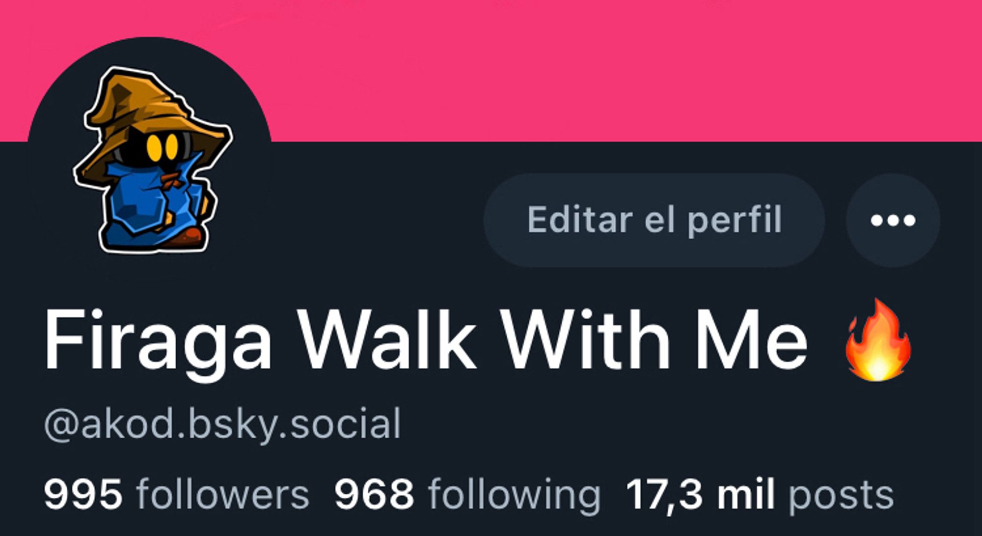 It’s the number of followers on my Bluesky account. Currently sitting at 995 followers.