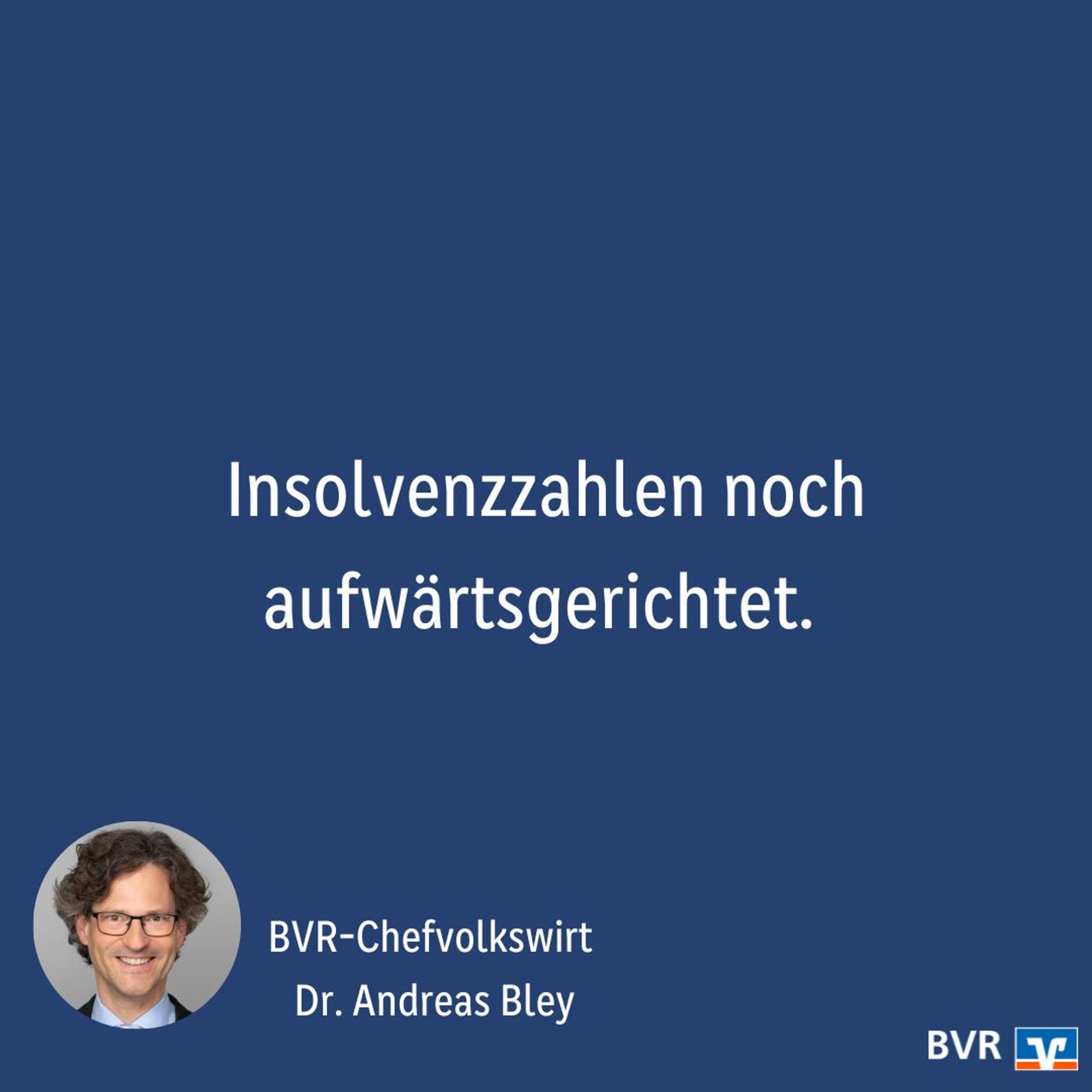 Statement: Insolvenzzahlen noch aufwärtsgerichtet.