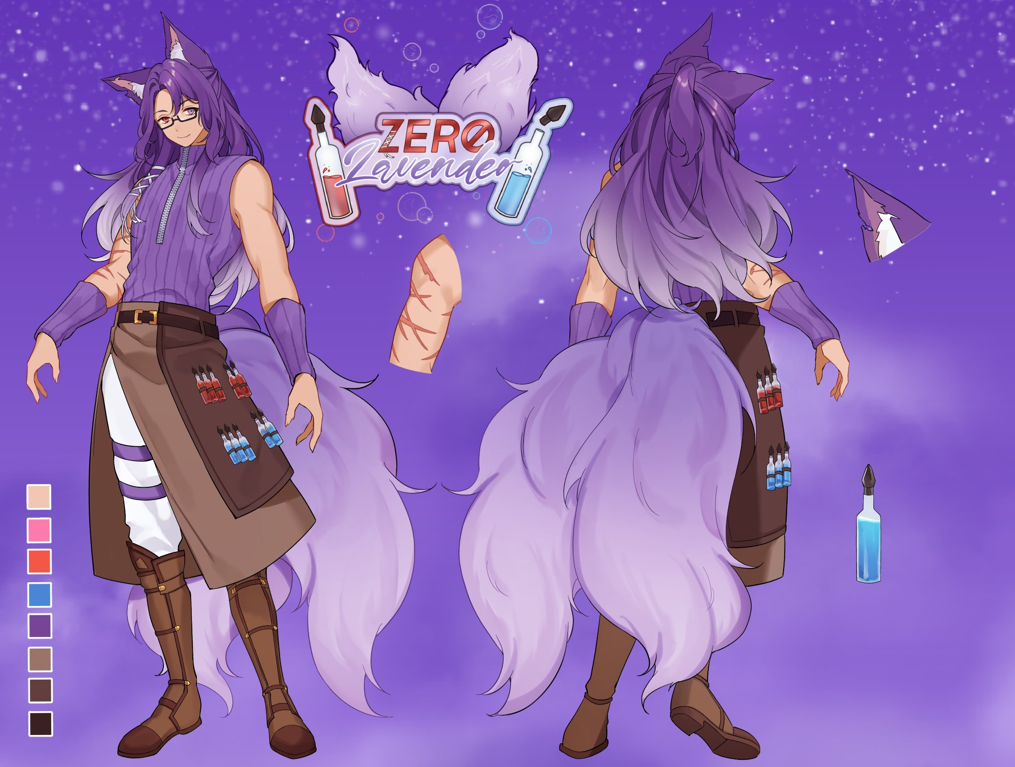 Full-Body Ref Sheet made by Rainbow Amee

Logo made by RokuChanPlays @rokuchanplays.bsky.social