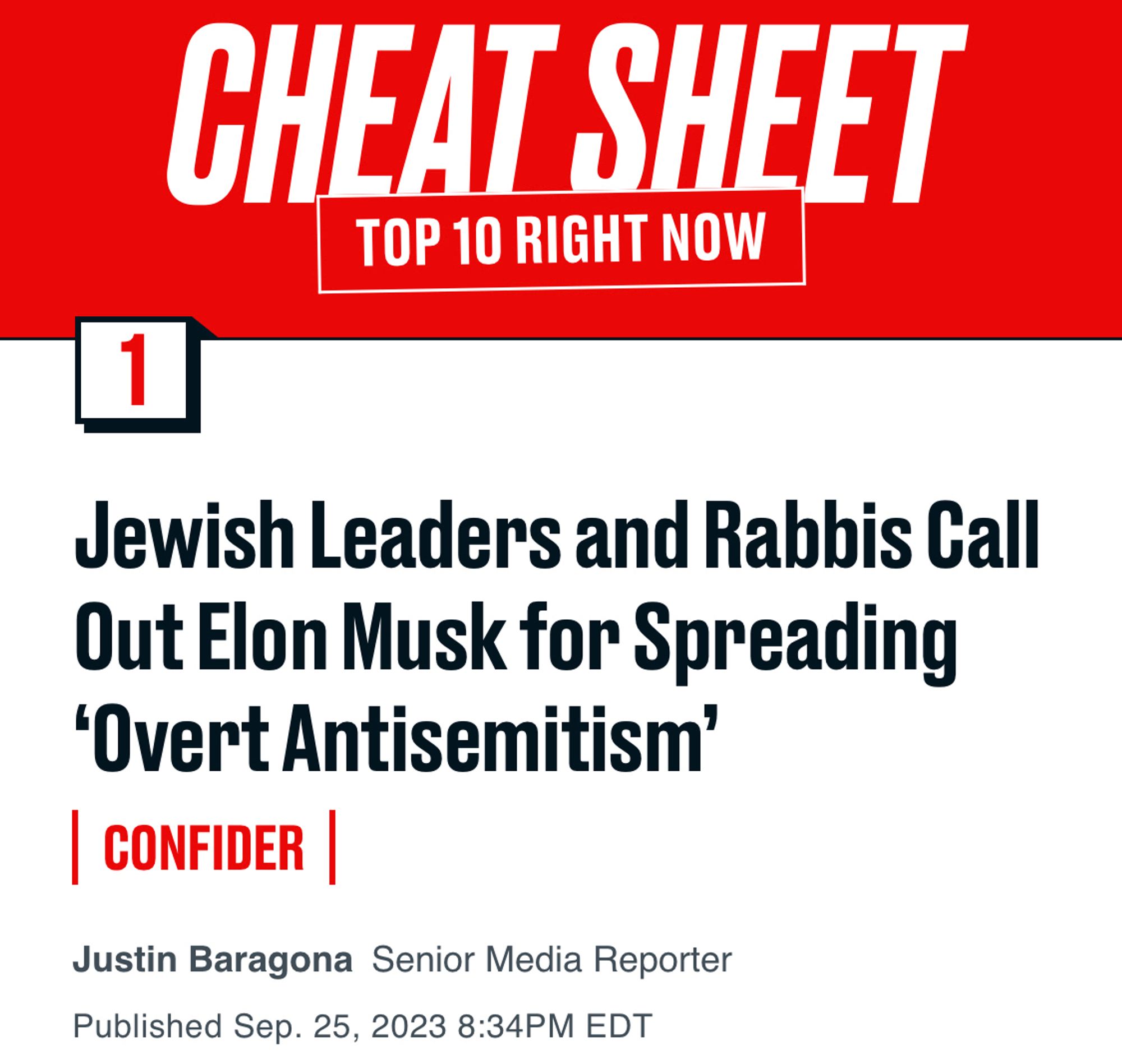 Image of Daily Beast headline