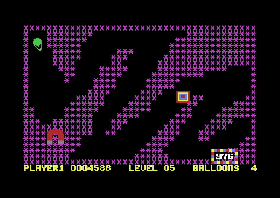 Crazy Balloon, but on the C64.