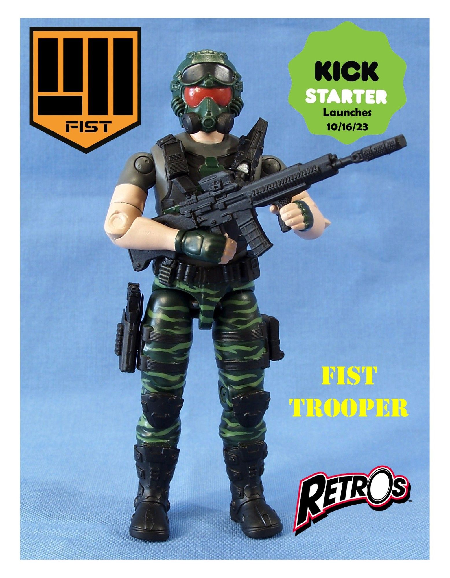 Zica Toys RetrOs Fist Trooper action figure promo shot