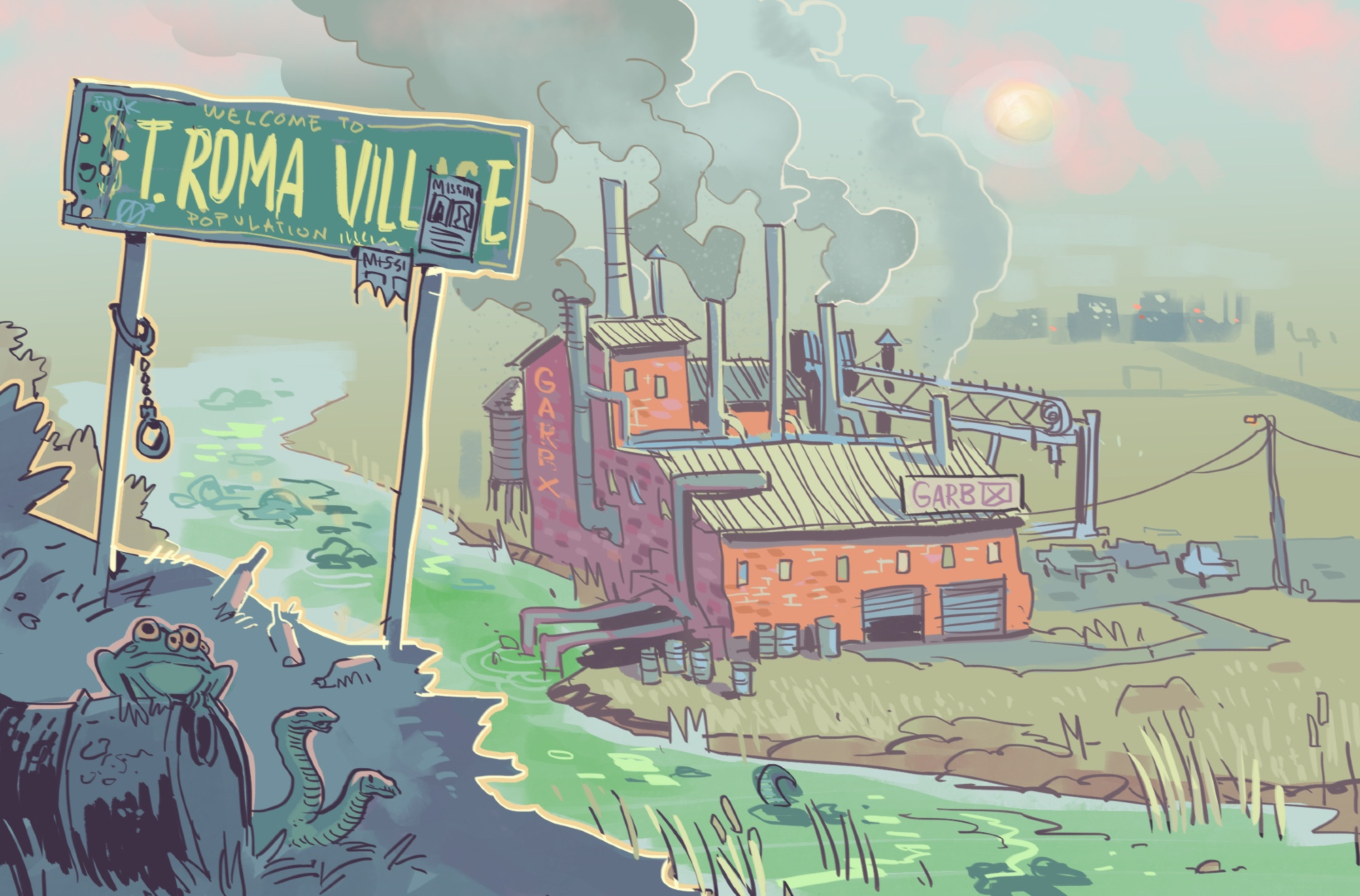 roughly sketched version of the first image. 