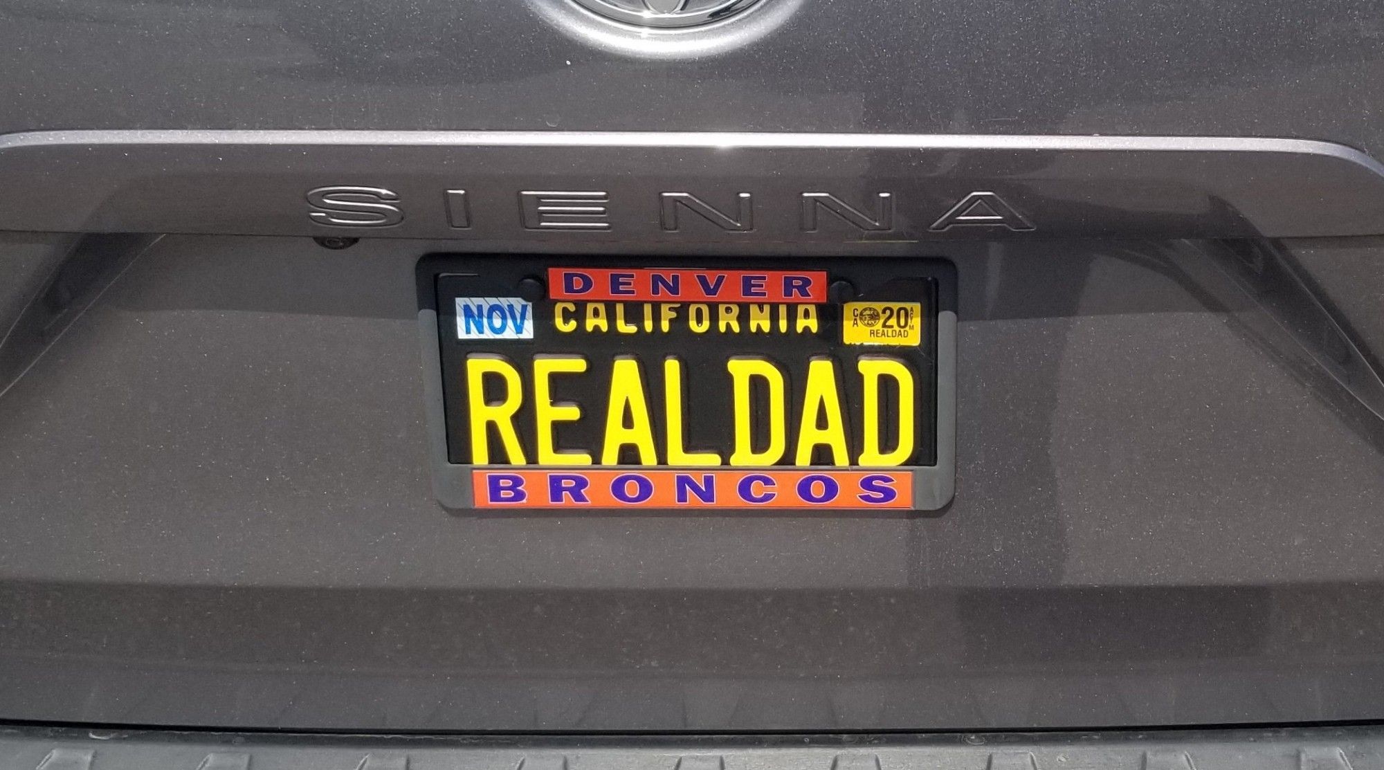 REALDAD license plate