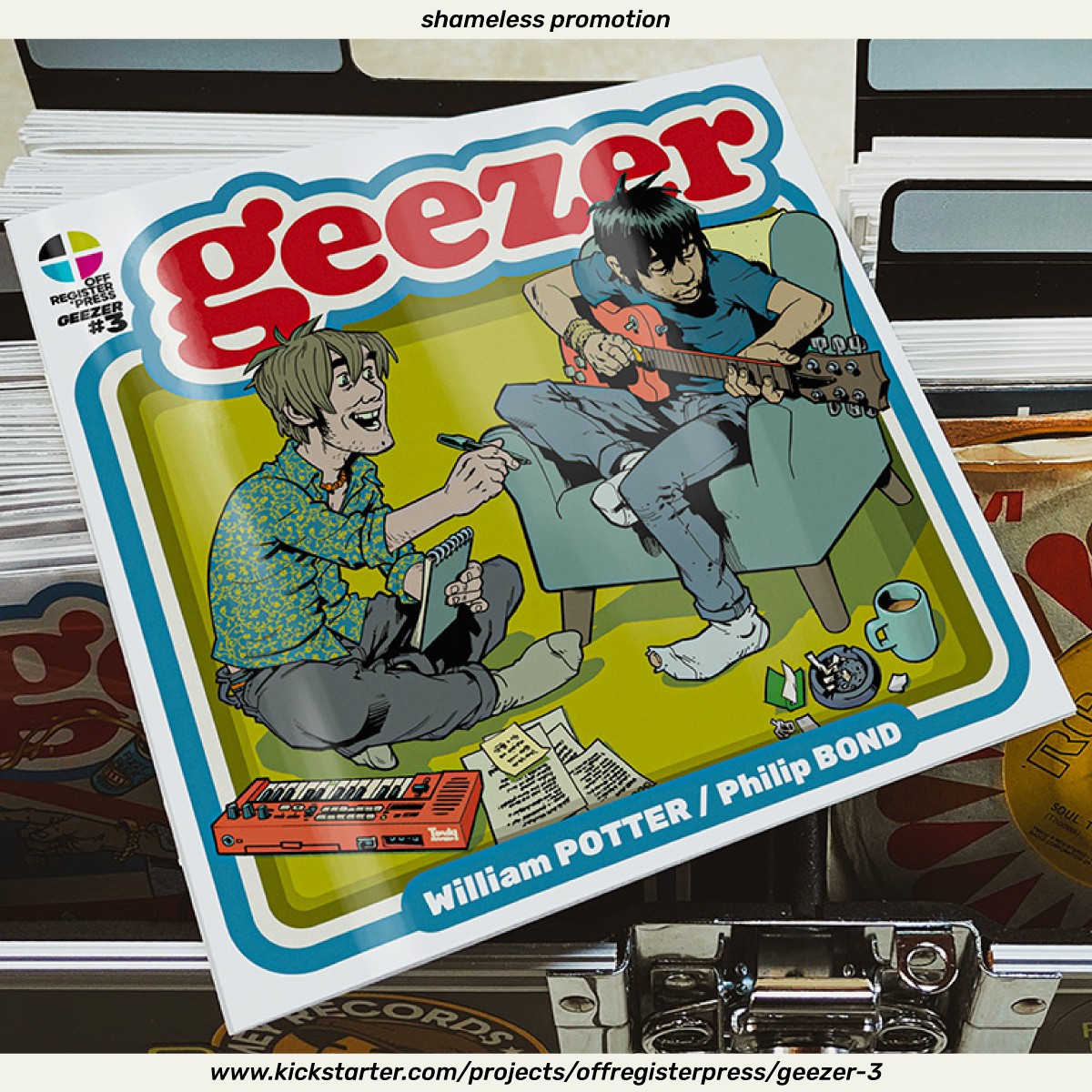 ad for GEEZER issue 3 kickstarter