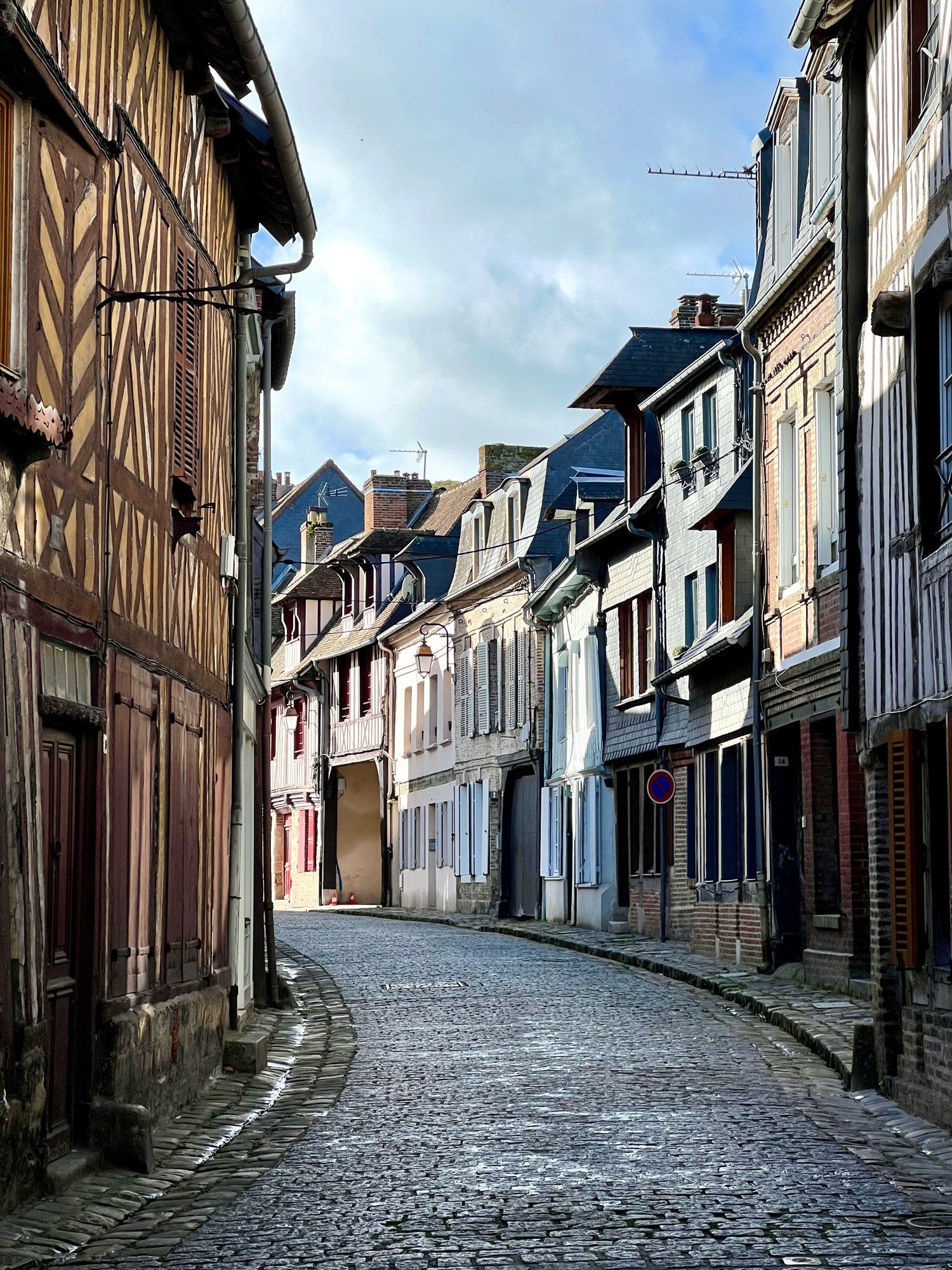 Ruelles pavées de Honfleur.