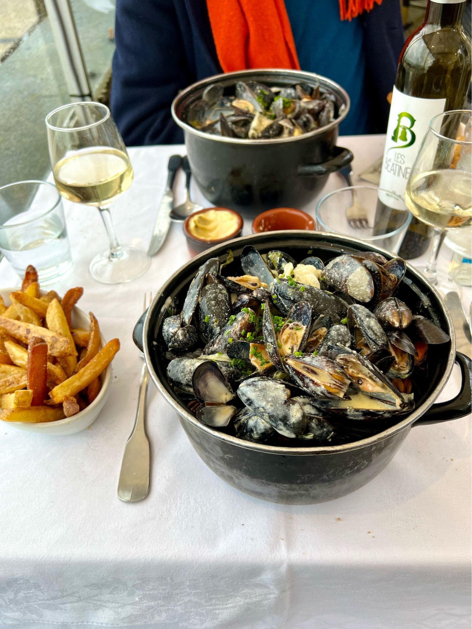 Moules au roquefort