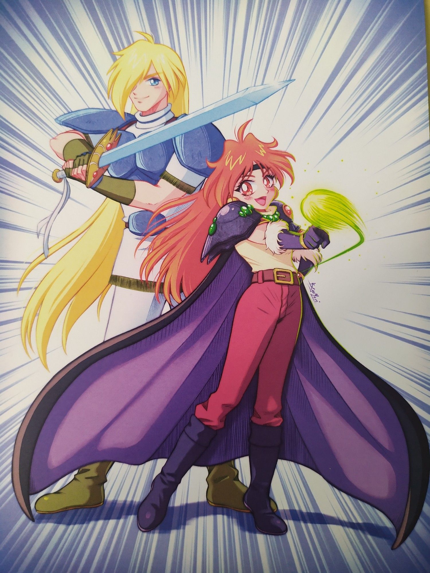 Print de Slayers: Reena y Gaudí hecho por @begomori.bsky.social