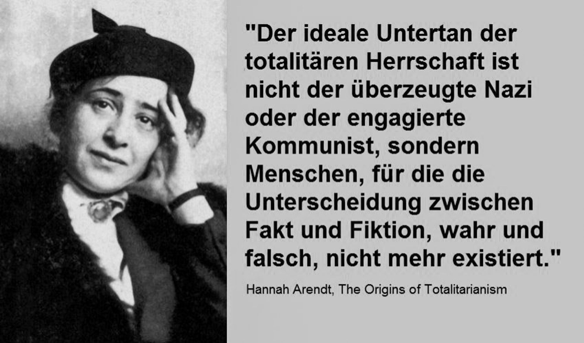 Hannah Arendt Zitat